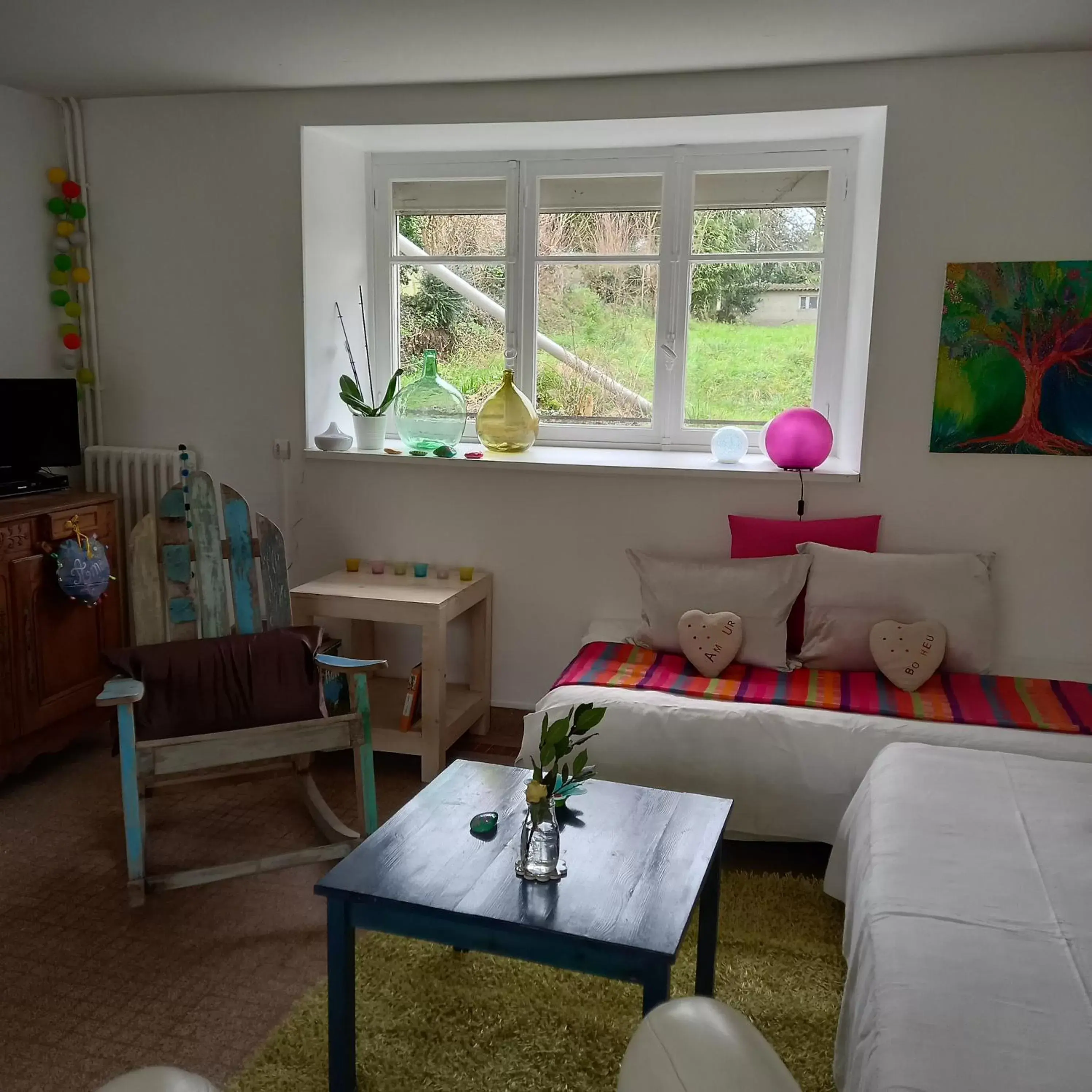 Living room, Seating Area in Chambres d'Hôtes Couleurs d'Elvine