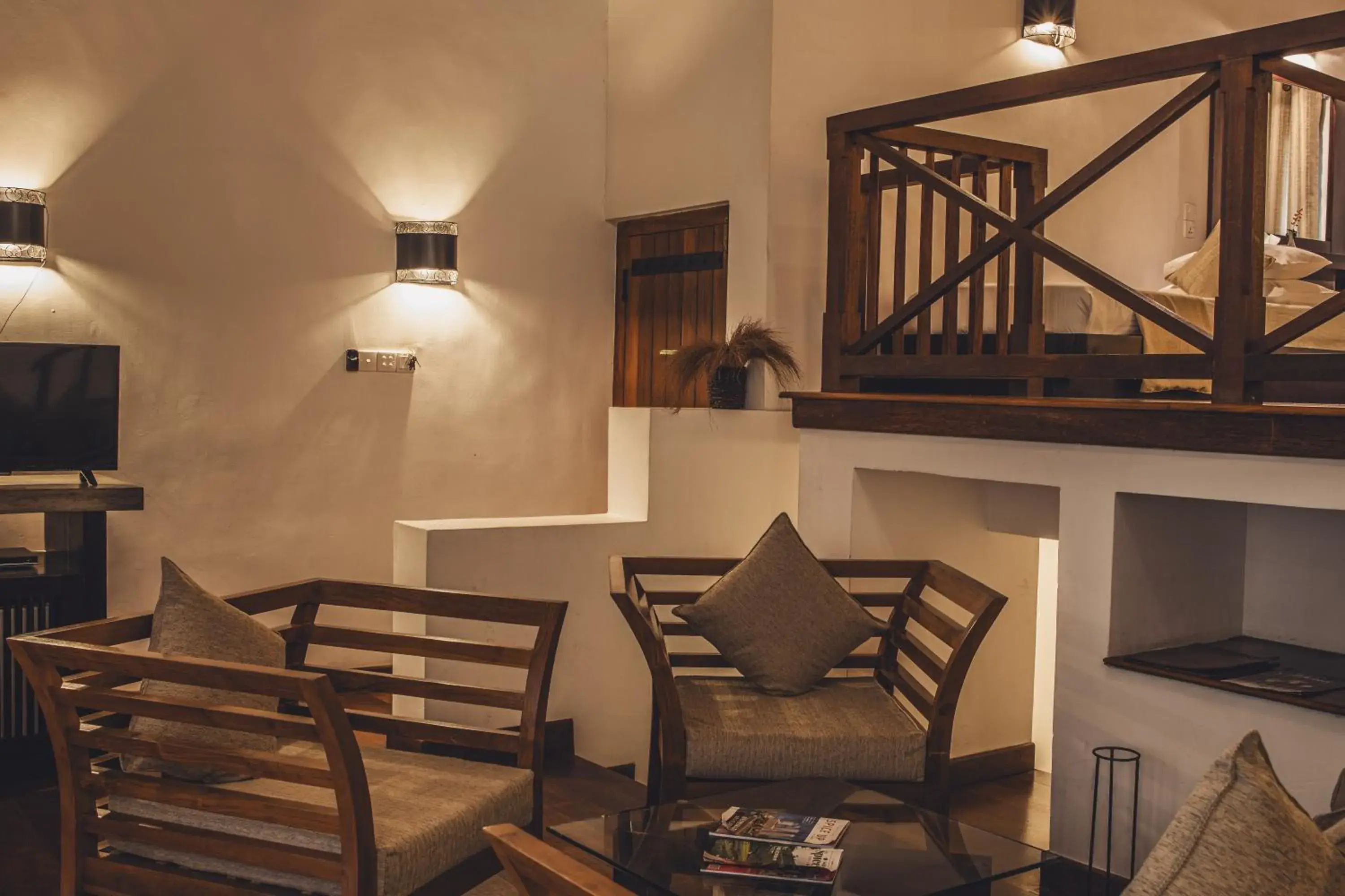 Living room, Dining Area in Tree of Life Nature Resort