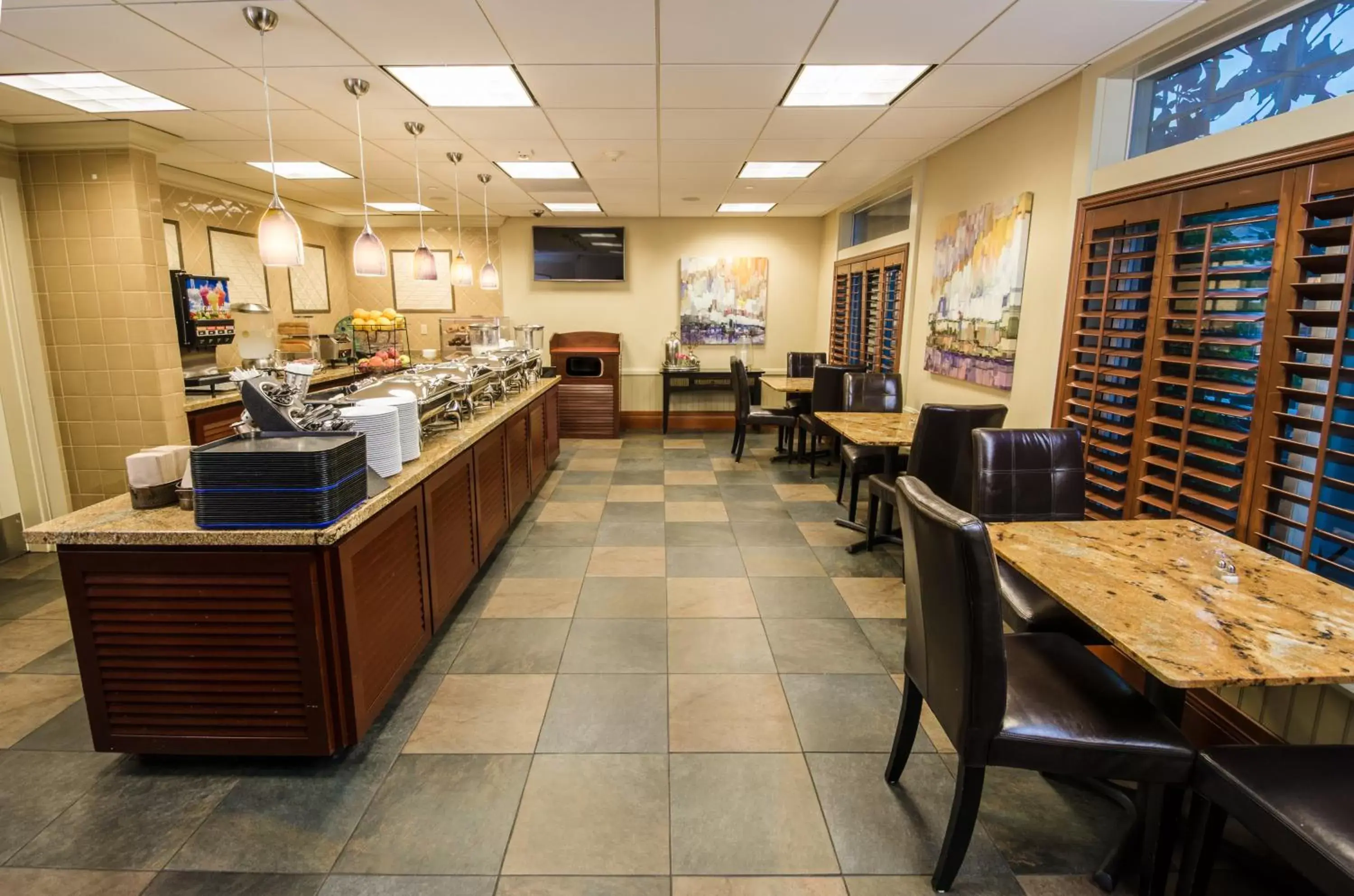 Continental breakfast in West Inn & Suites Continental breakfast in West Inn & Suites