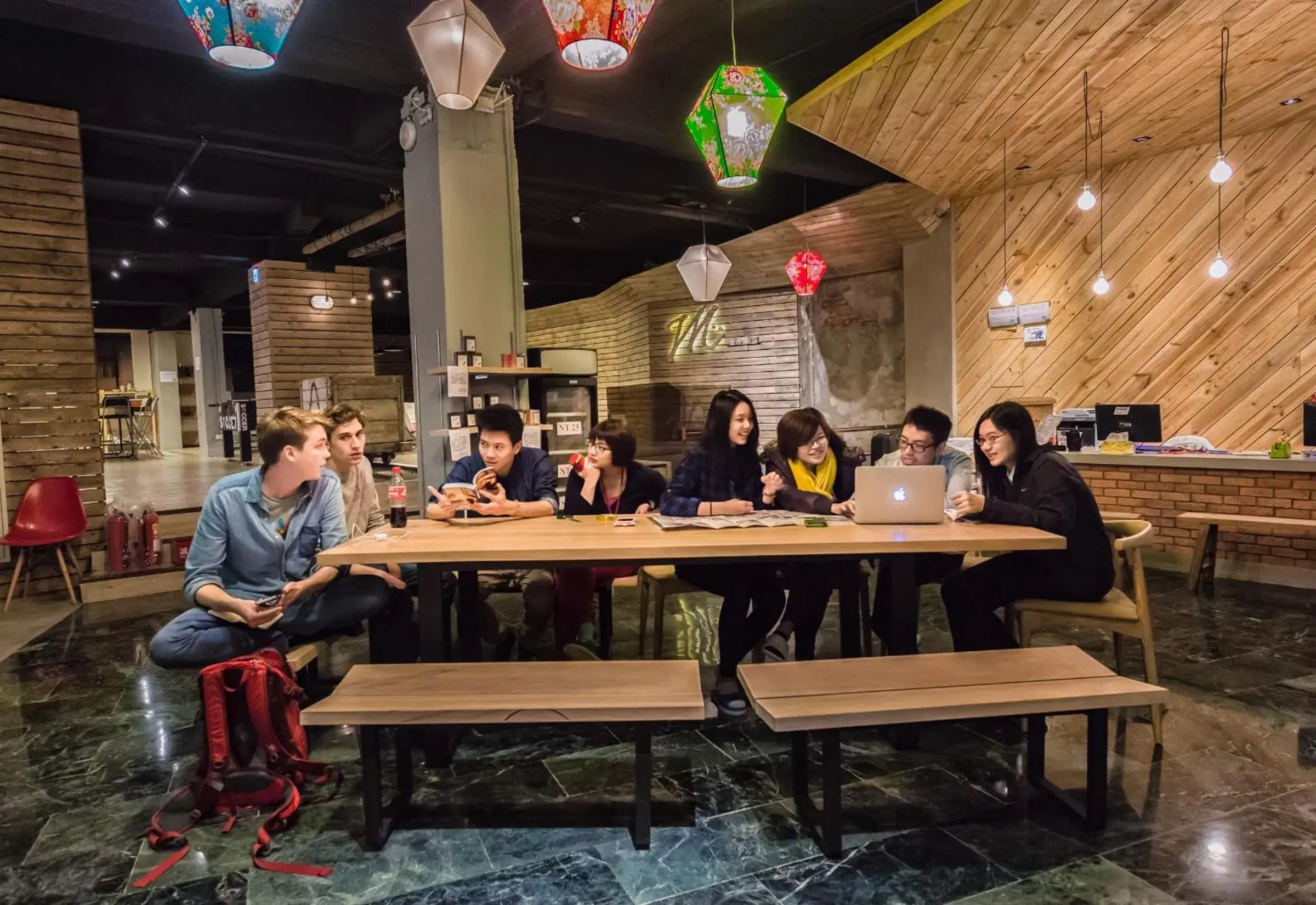 People in Meander Taipei Hostel