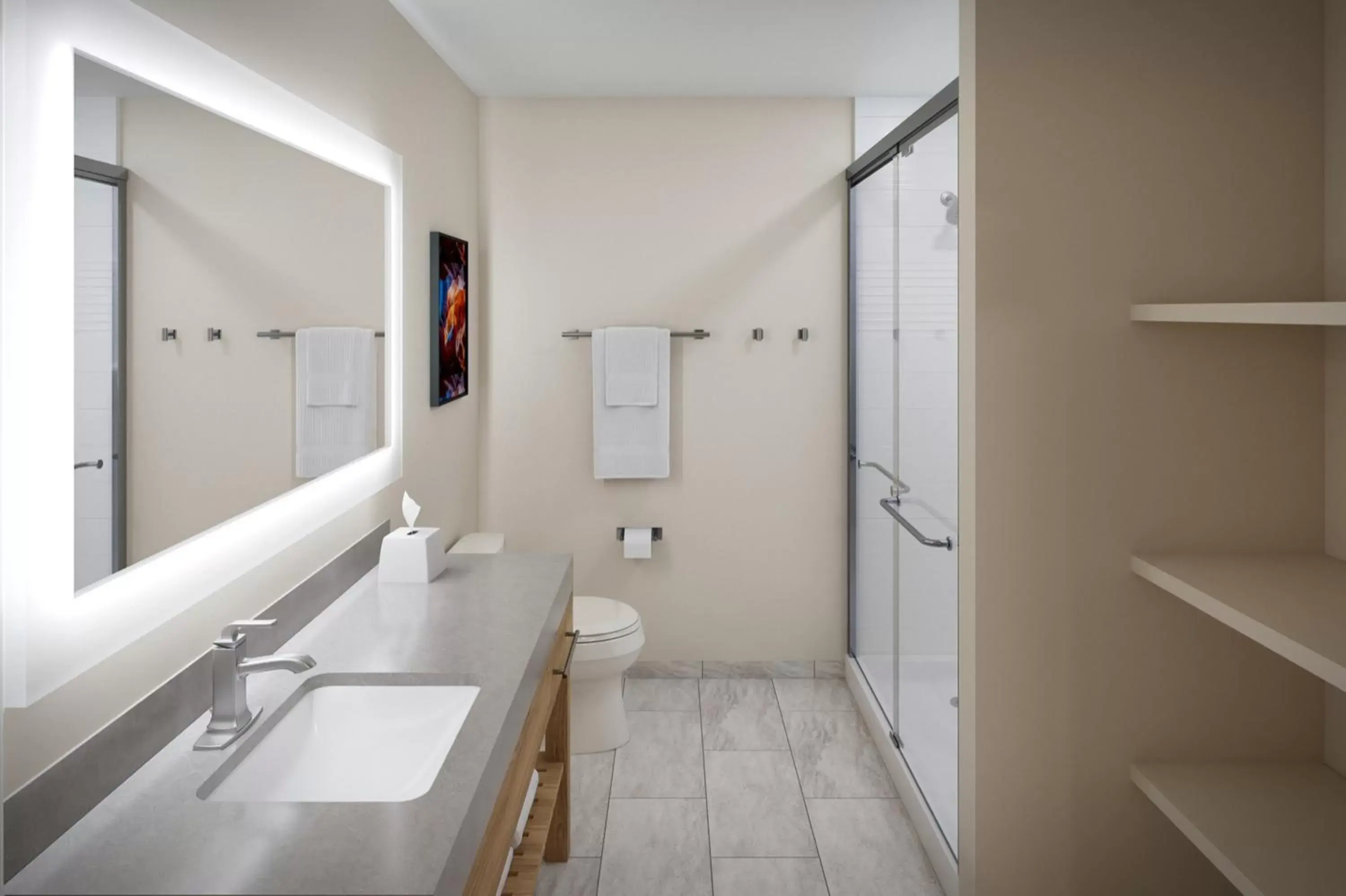 Bathroom in Candlewood Suites - San Antonio - Schertz, an IHG Hotel