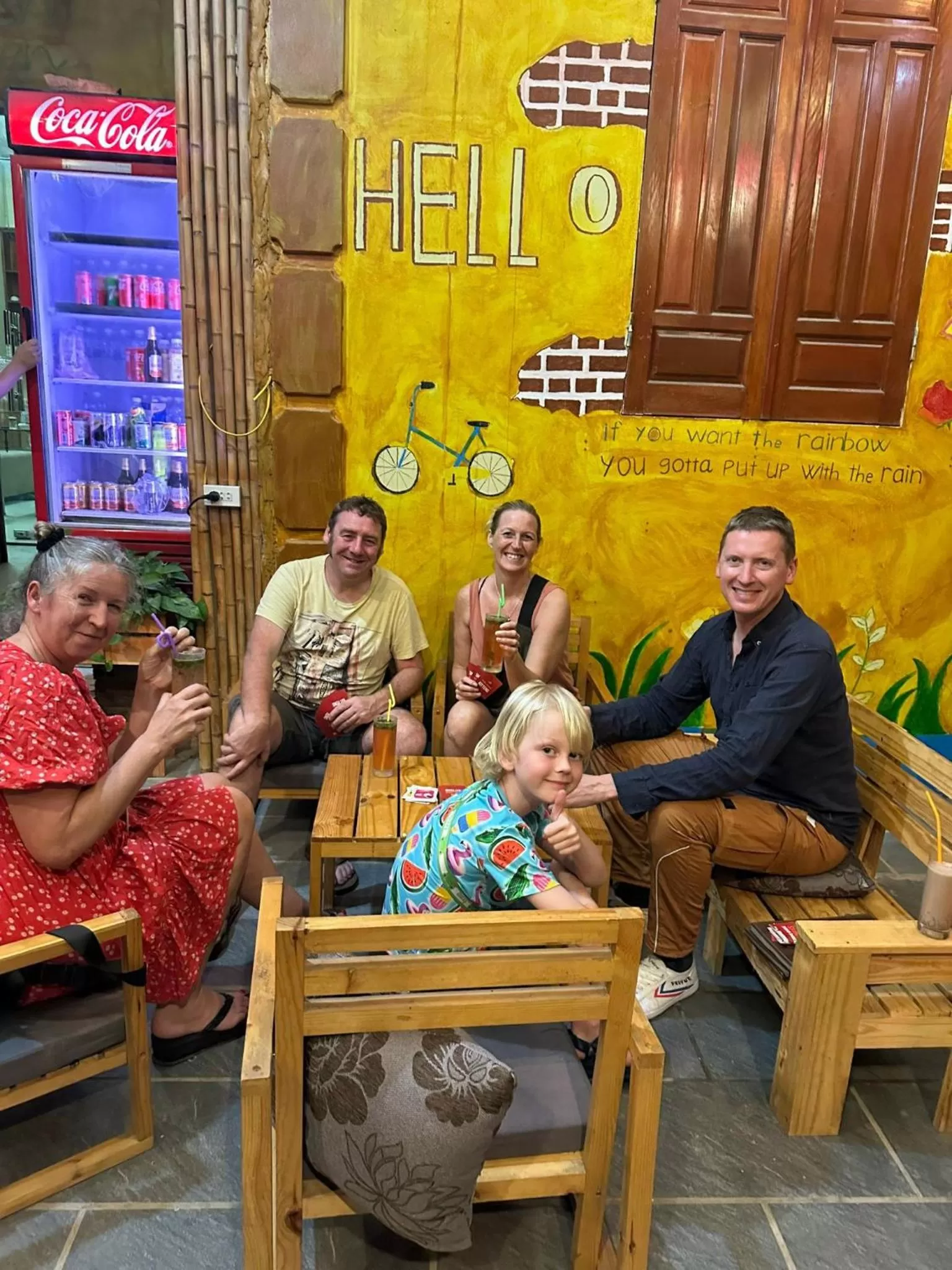 Seating area in Trang An Moon Garden Homestay