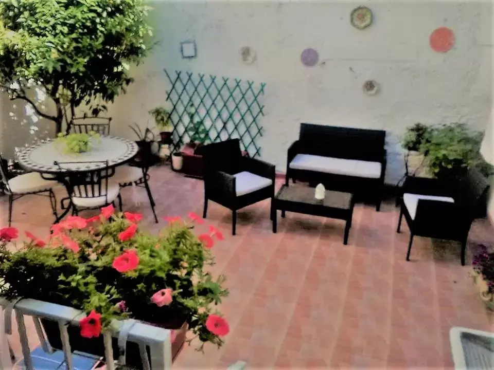 Communal lounge/ TV room, Patio/Outdoor Area in Casamuseo del Risorgimento