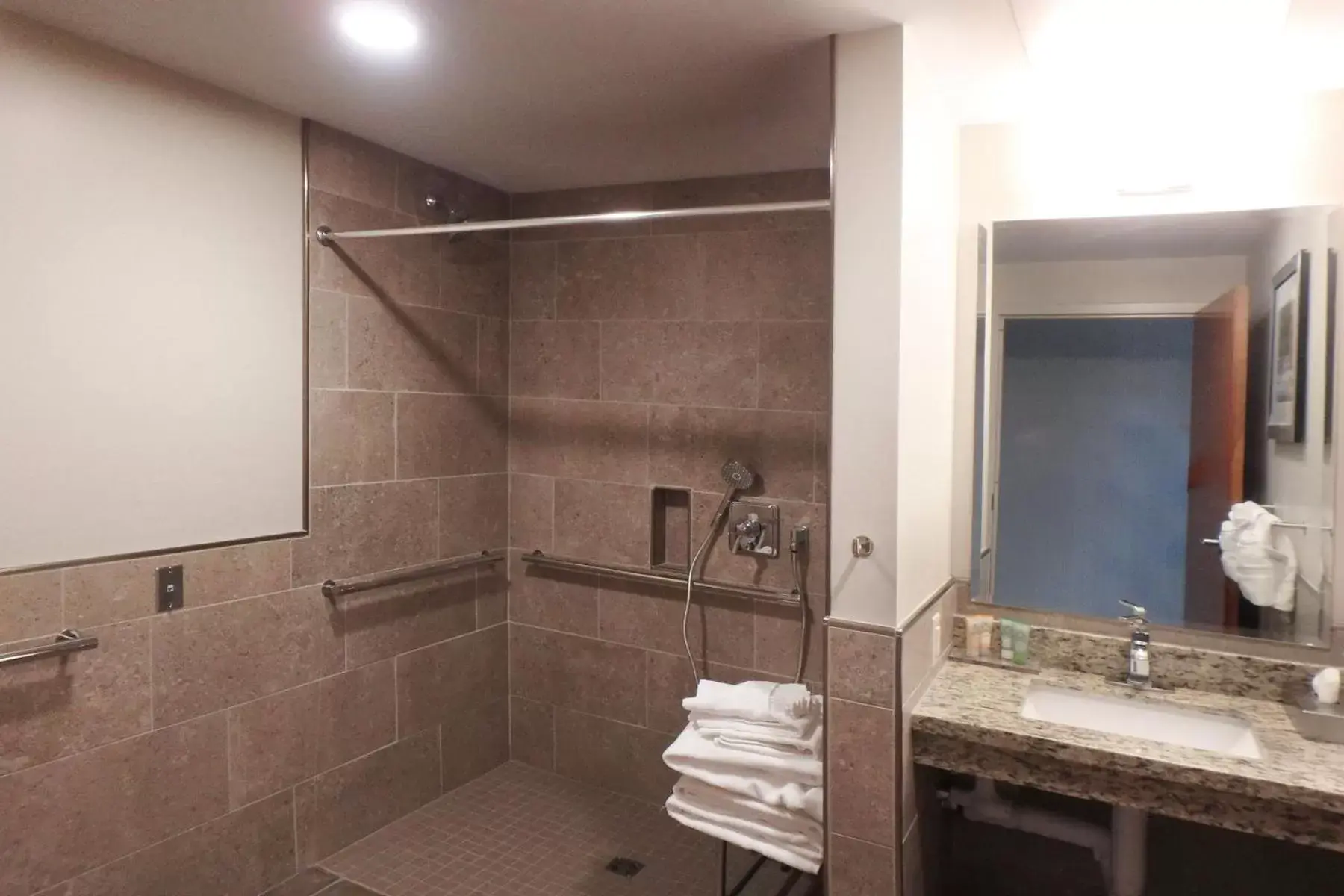 Shower, Bathroom in Wyndham Garden State College