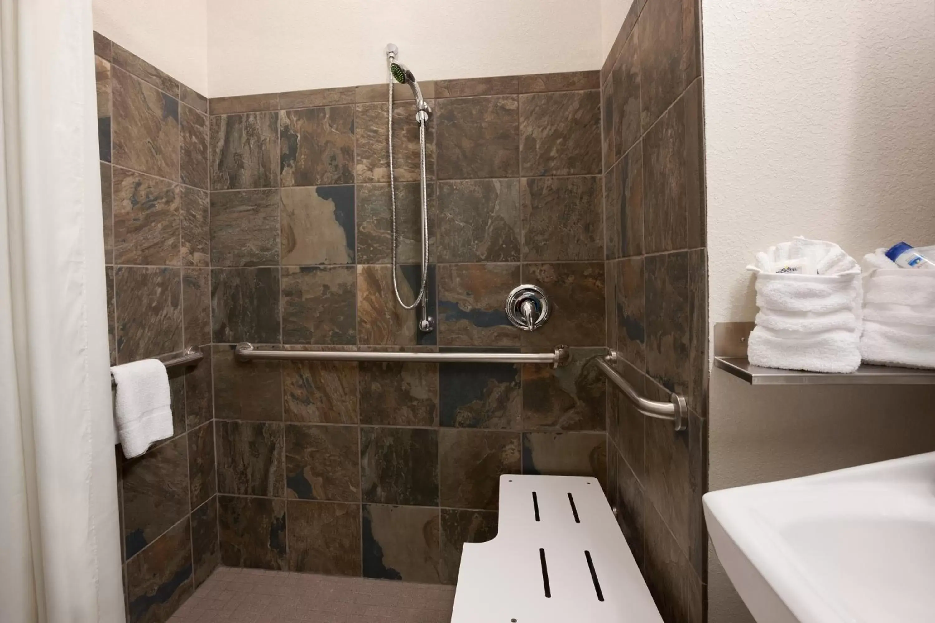 Shower, Bathroom in Microtel Inn & Suites by Wyndham Wilkes Barre