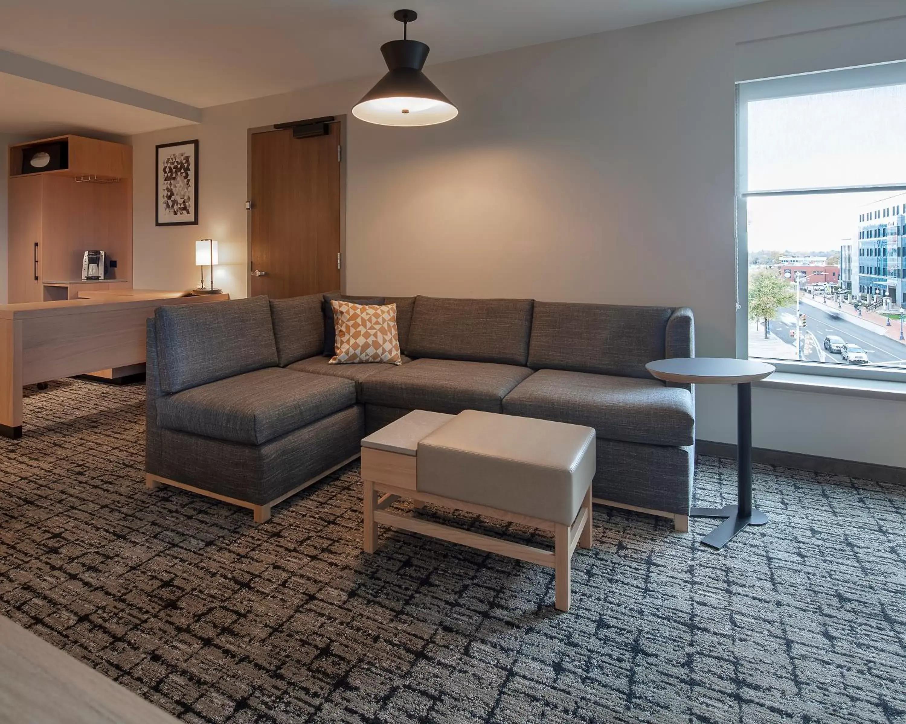 View (from property/room), Seating Area in Hyatt Place Moncton-Downtown