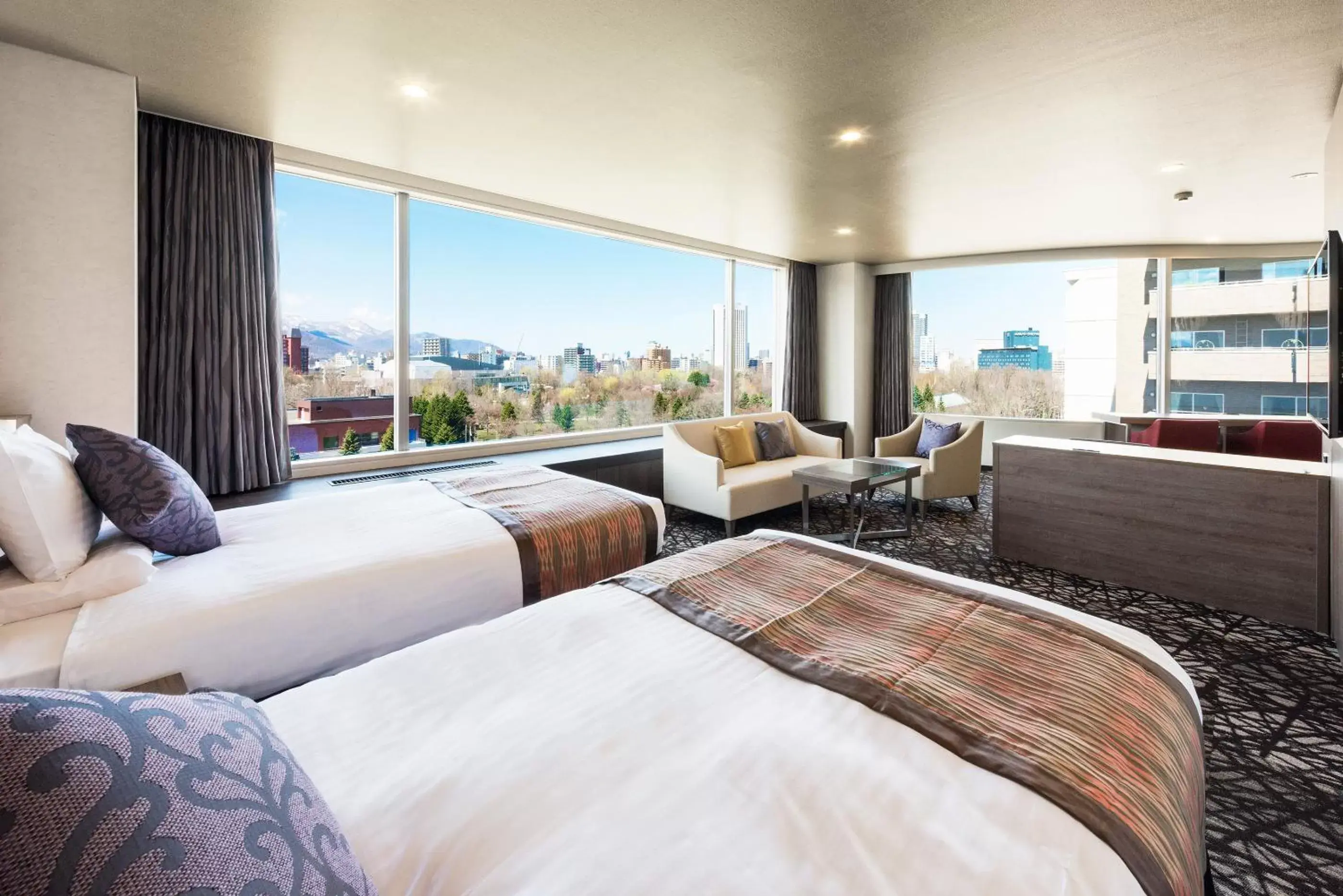 Spring, Bed in HOTEL MYSTAYS Sapporo Nakajima Park Spring, Bed in HOTEL MYSTAYS Sapporo Nakajima Park