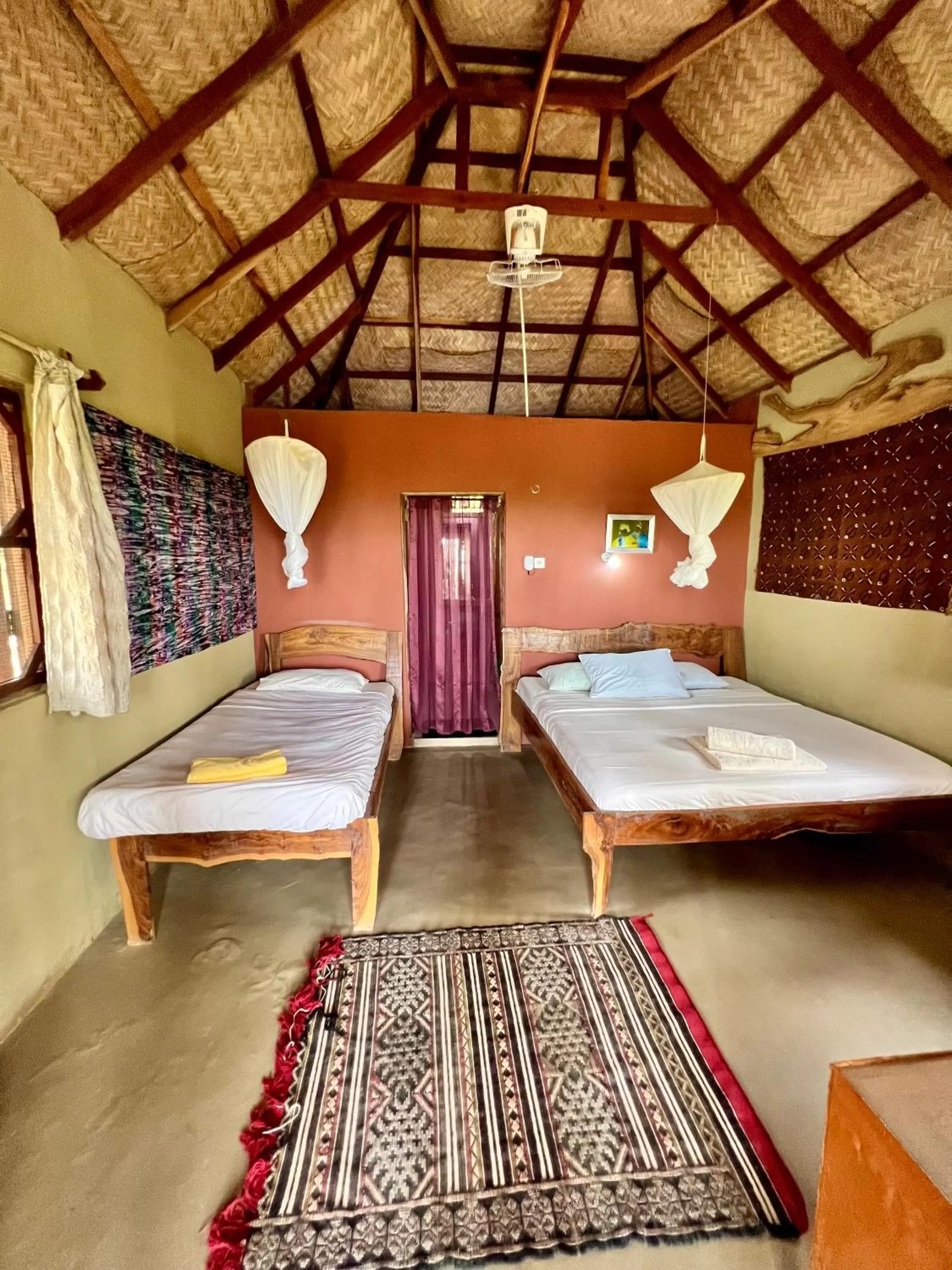 Bed in Nemasu Eco-lodge