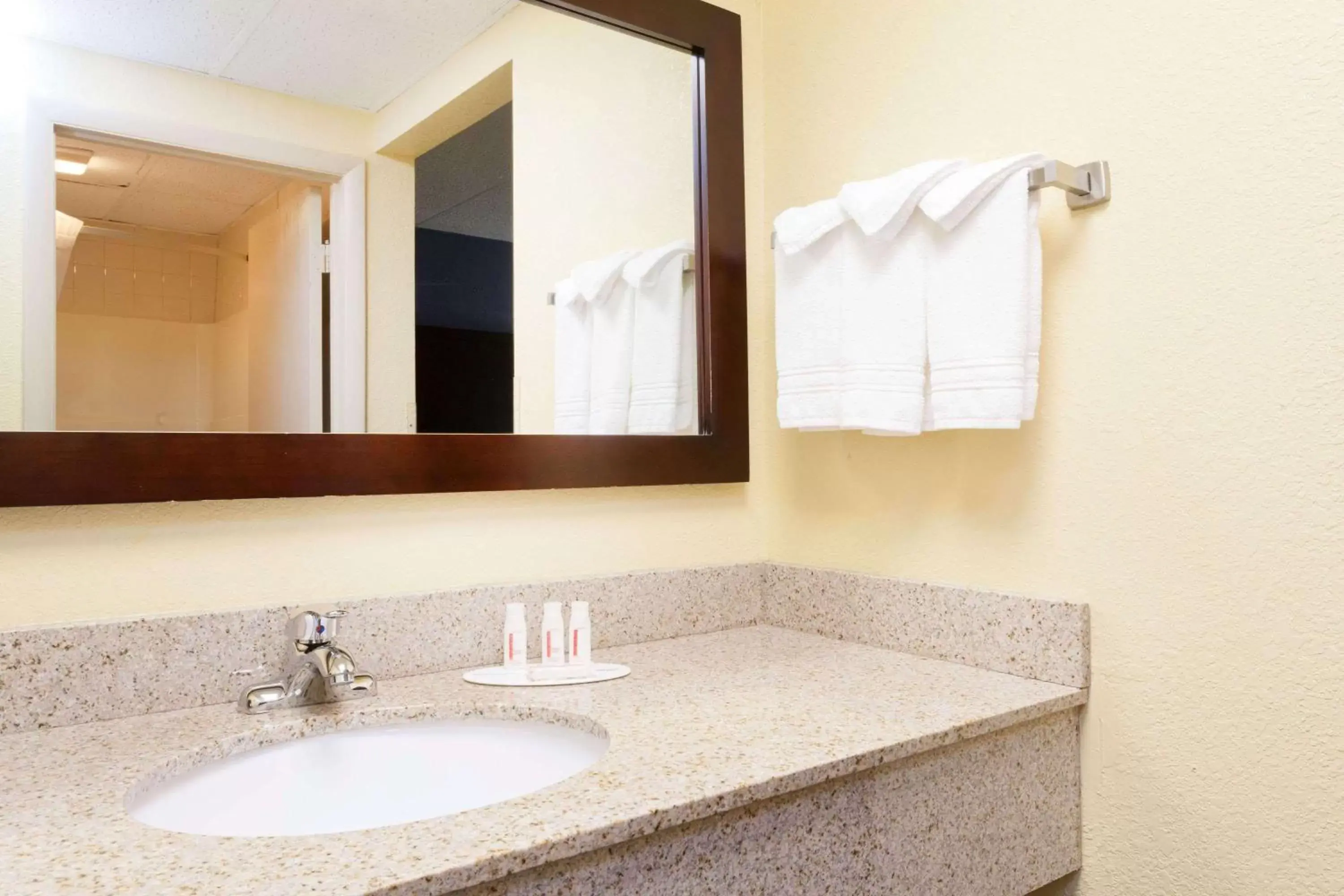 Bathroom in Days Inn by Wyndham Wilkes Barre