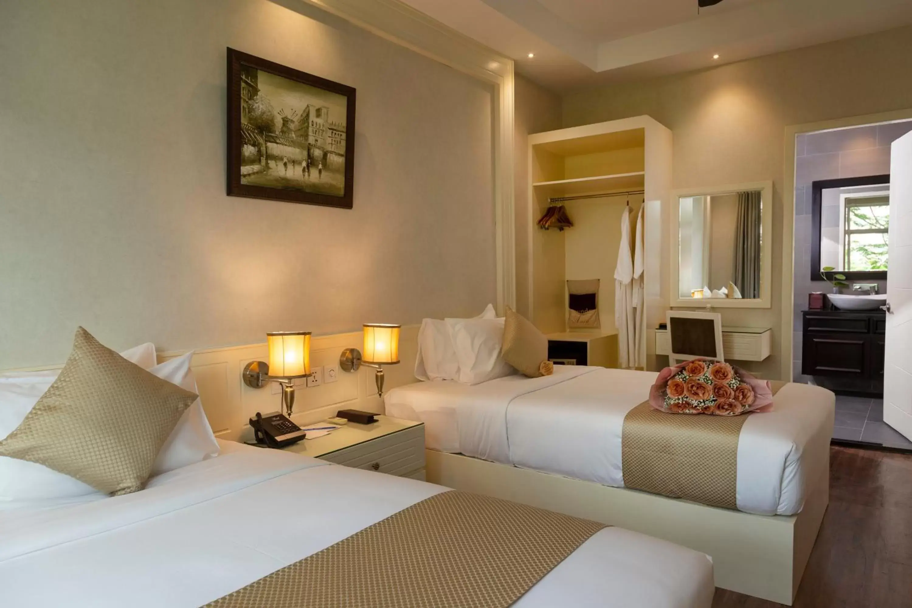 Floor plan, Bed in Anik Boutique Hotel