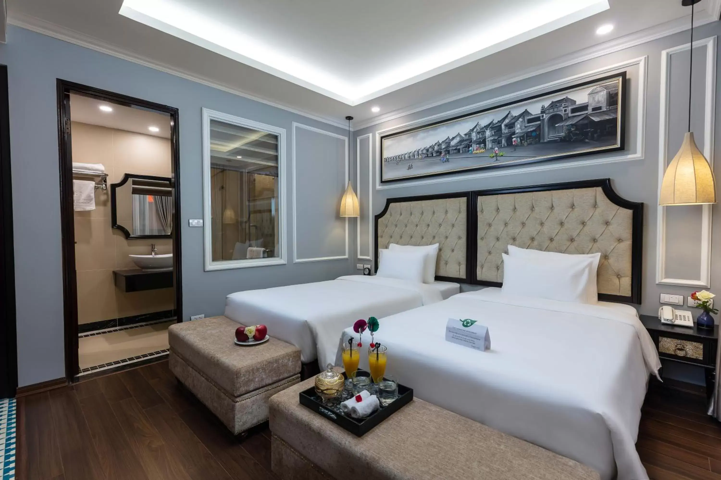 Bathroom, Bed in Babylon Premium Hotel & Spa