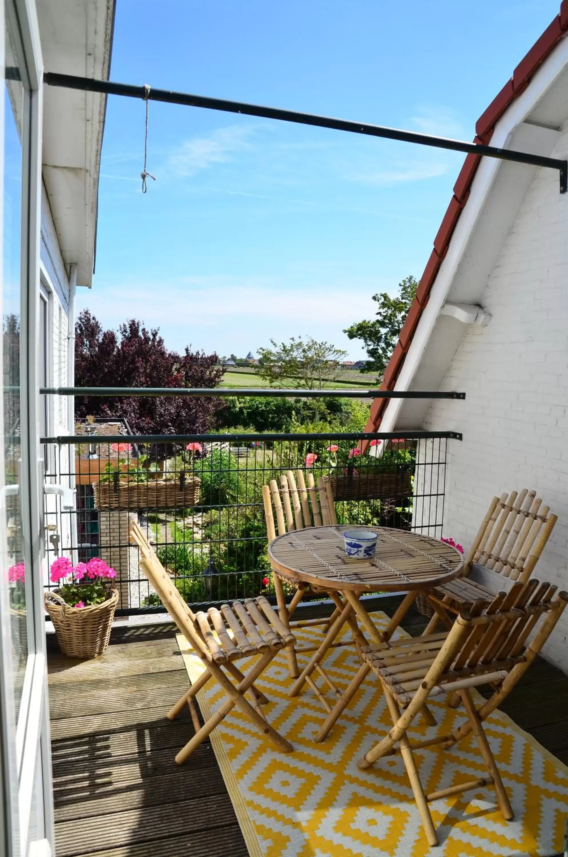 Balcony/Terrace in Wellness Bed & Breakfast Pergamo