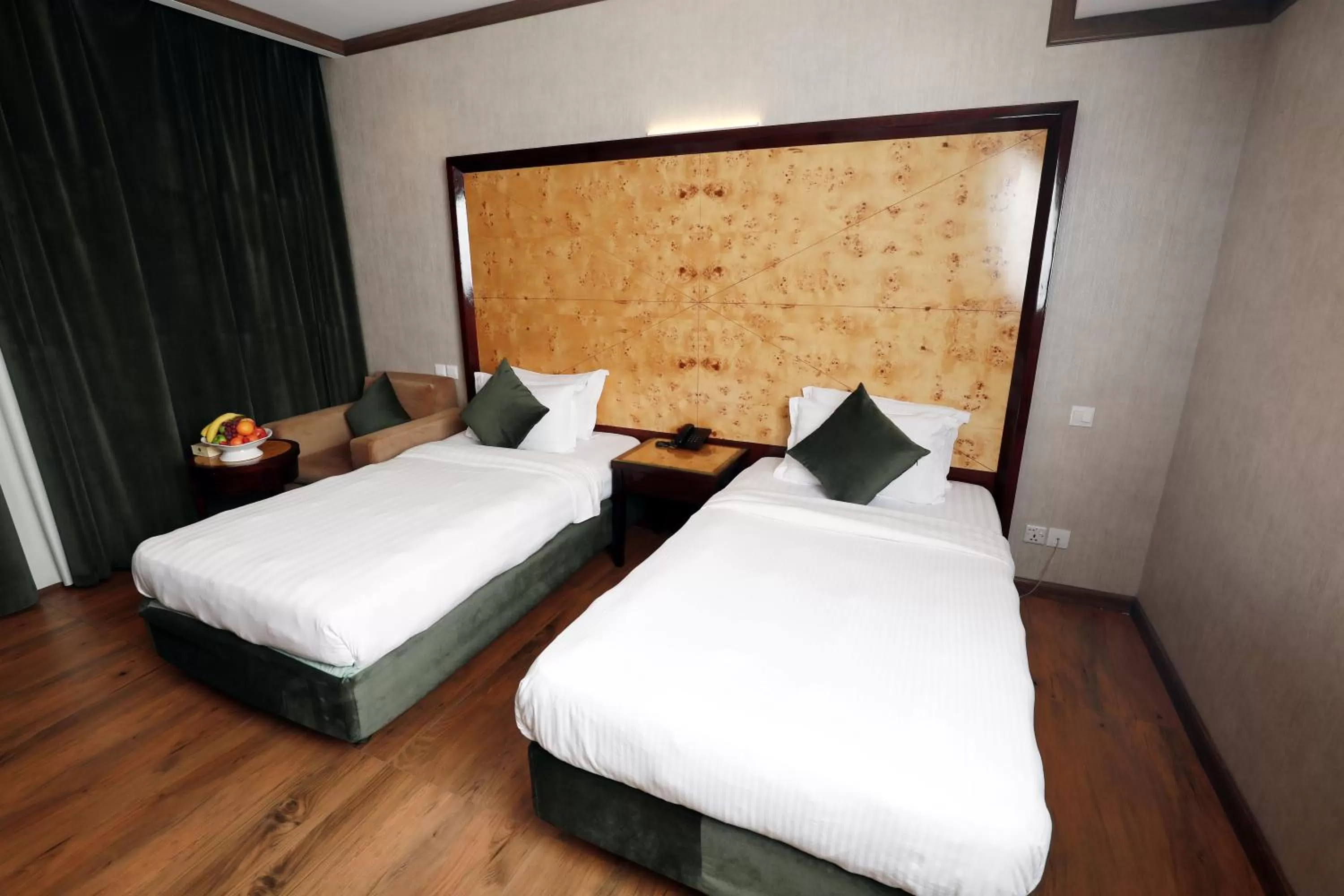 Bed in Hyatt Jeddah Continental Hotel