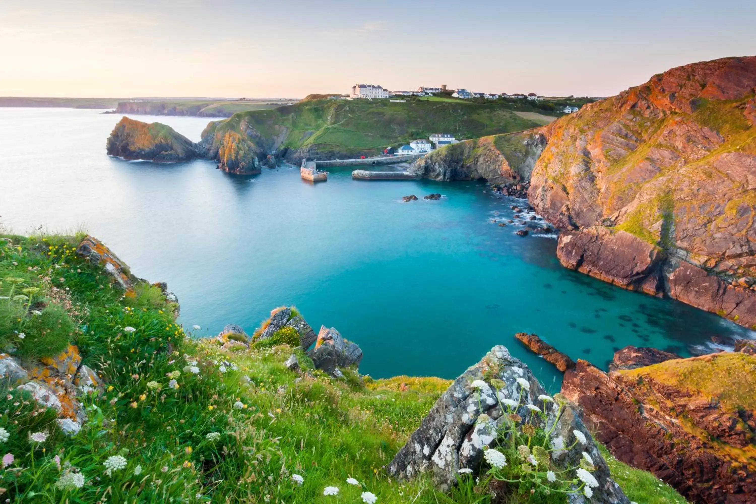 Bird's eye view, Natural Landscape in Mullion Cove Hotel & Spa