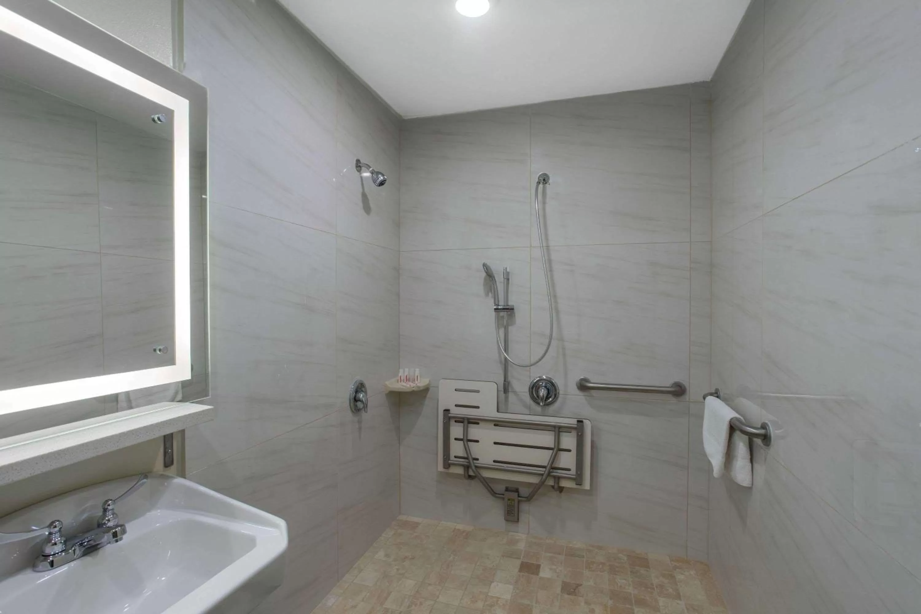 Bathroom in Ramada by Wyndham Culver City