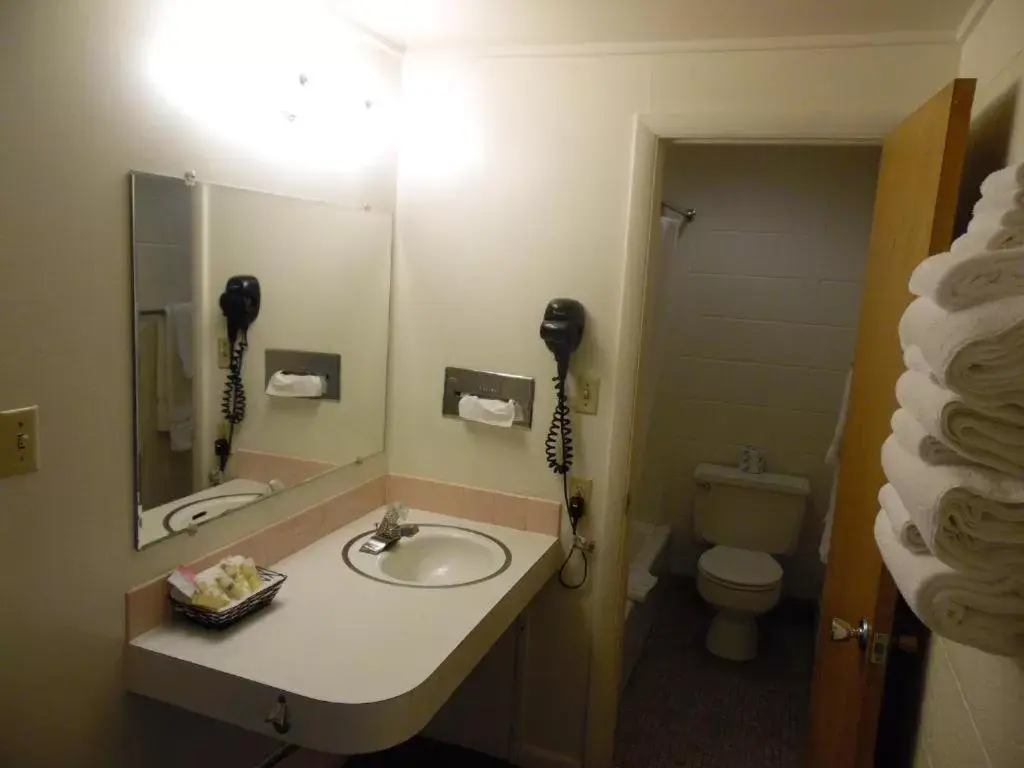 Bathroom in Yellowstone Motel