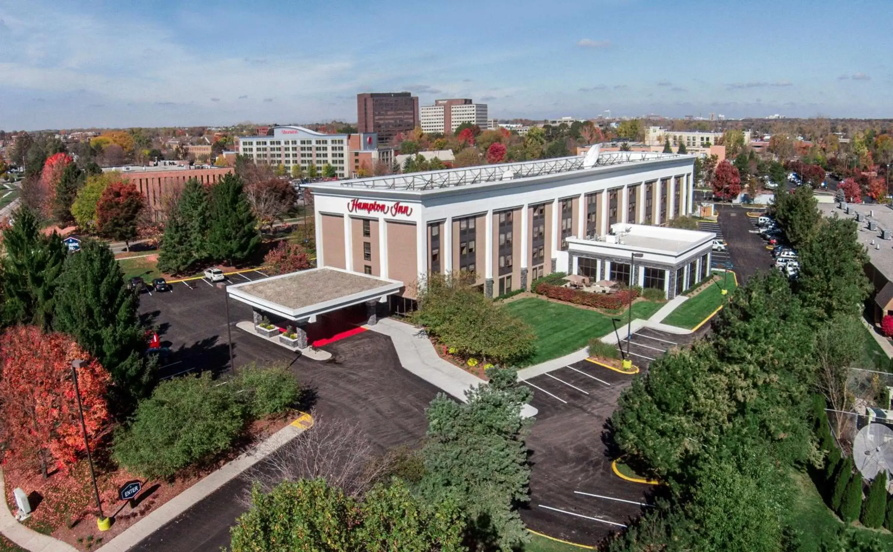 Property building, Bird's-eye View in Hampton Inn Ann Arbor-South