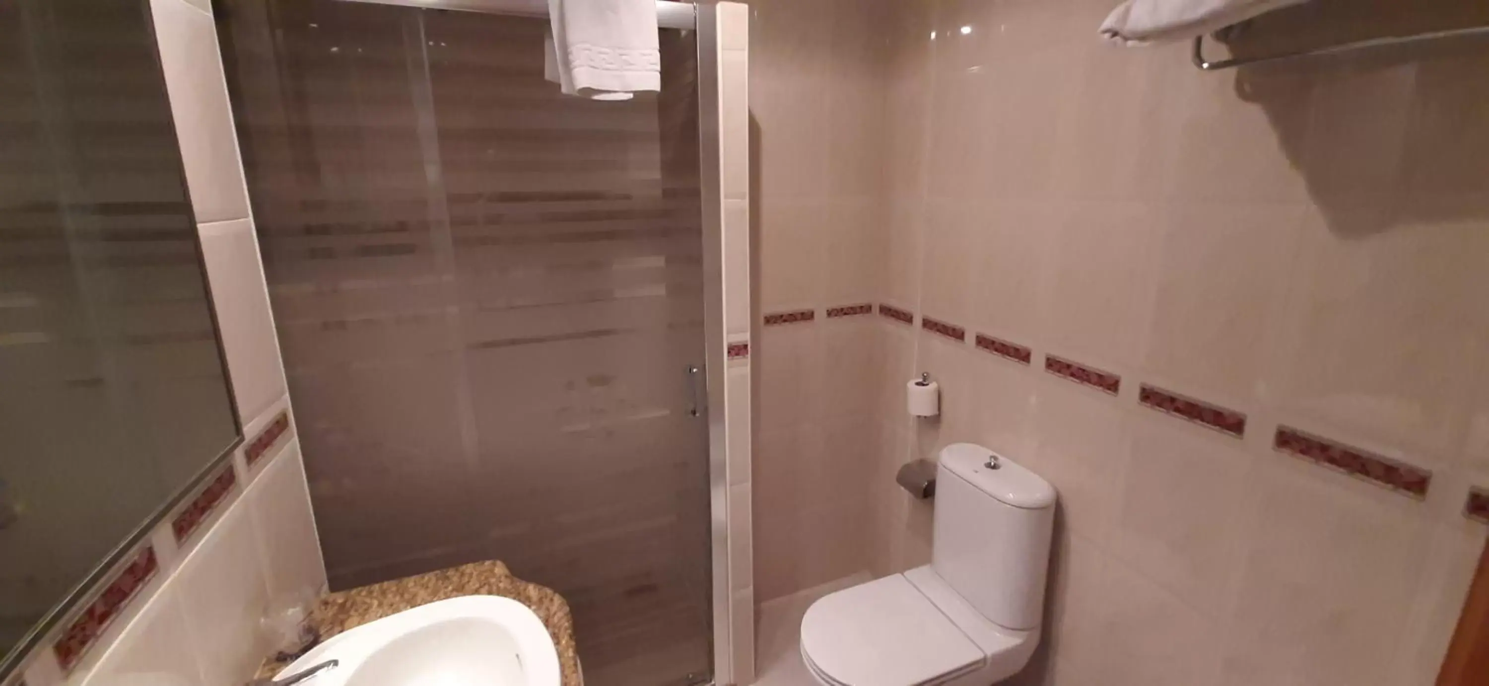 Bathroom in Hotel Azahar