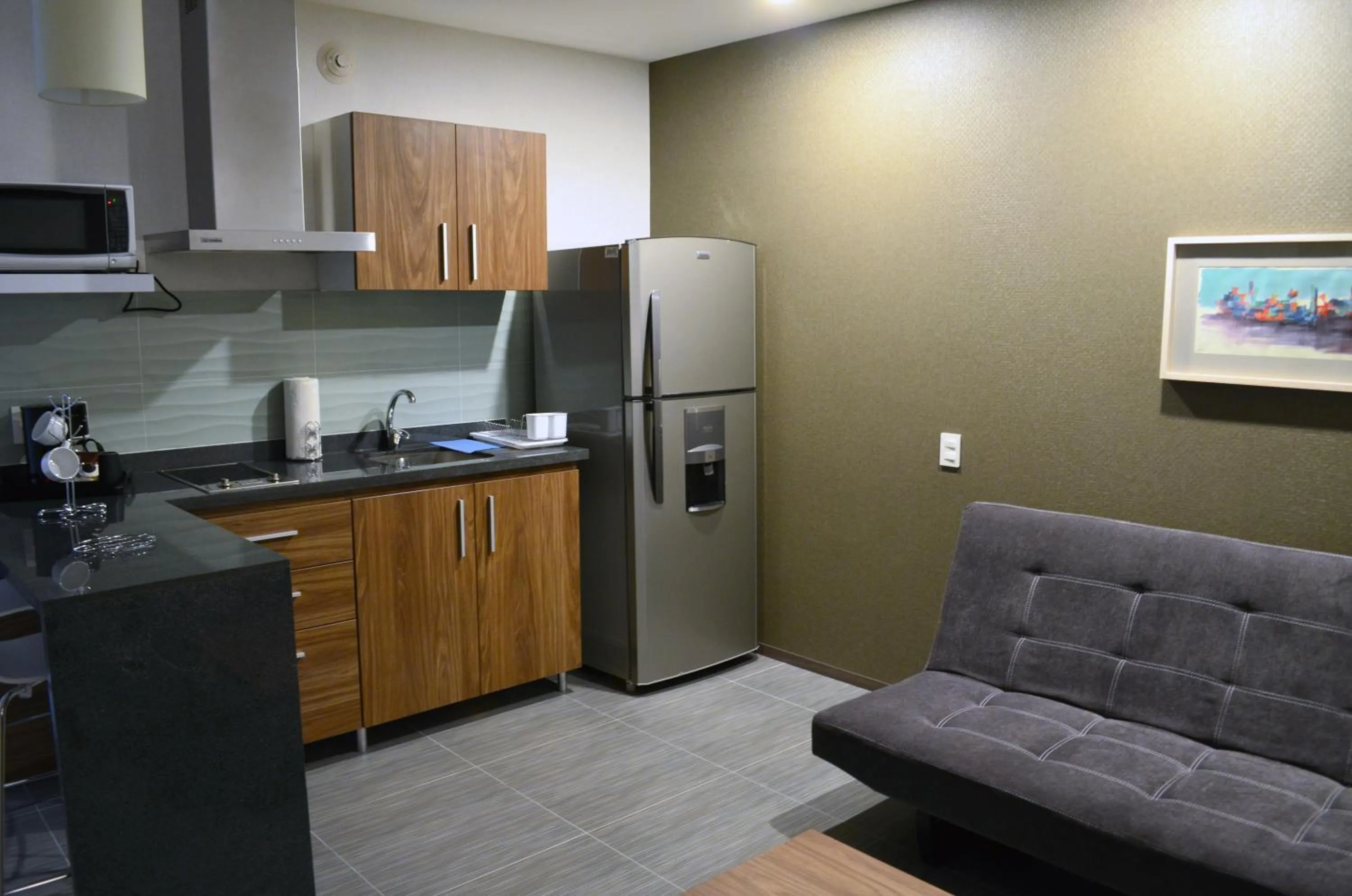 Kitchen or kitchenette in Casa Inn Business Irapuato