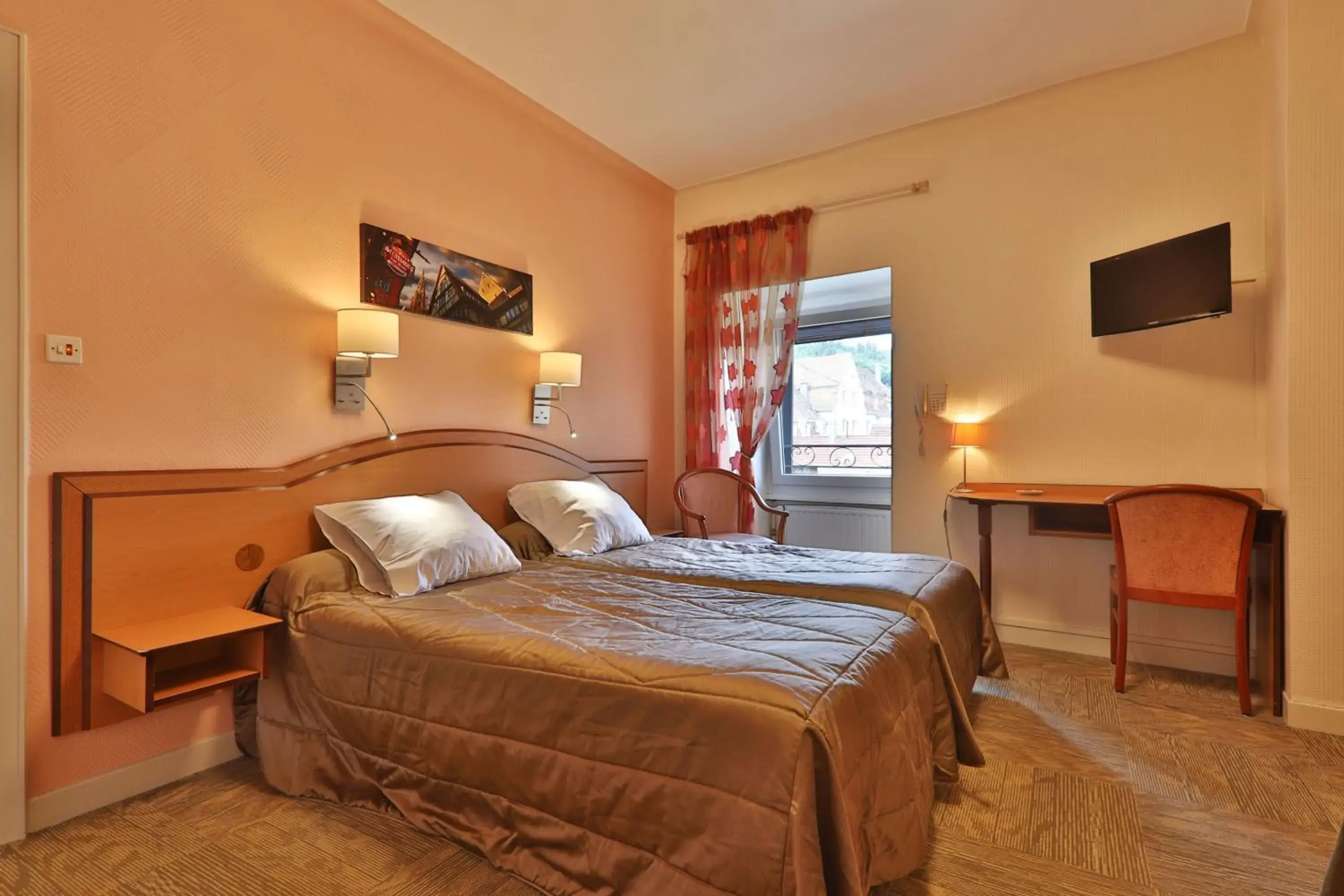 Photo of the whole room, Bed in Hôtel Bar Des Vosges