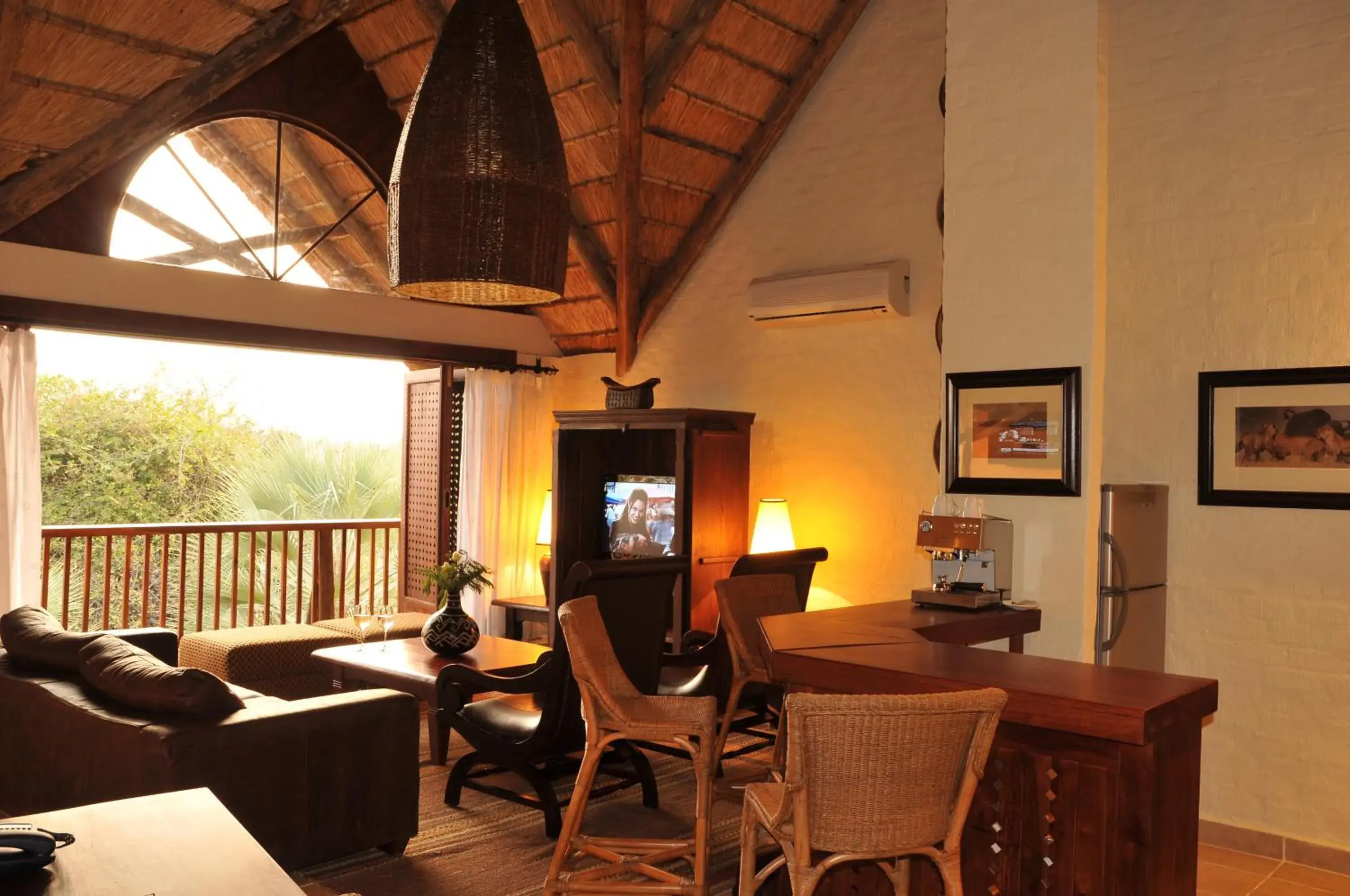 Living room in Aha The David Livingstone Safari Lodge & Spa