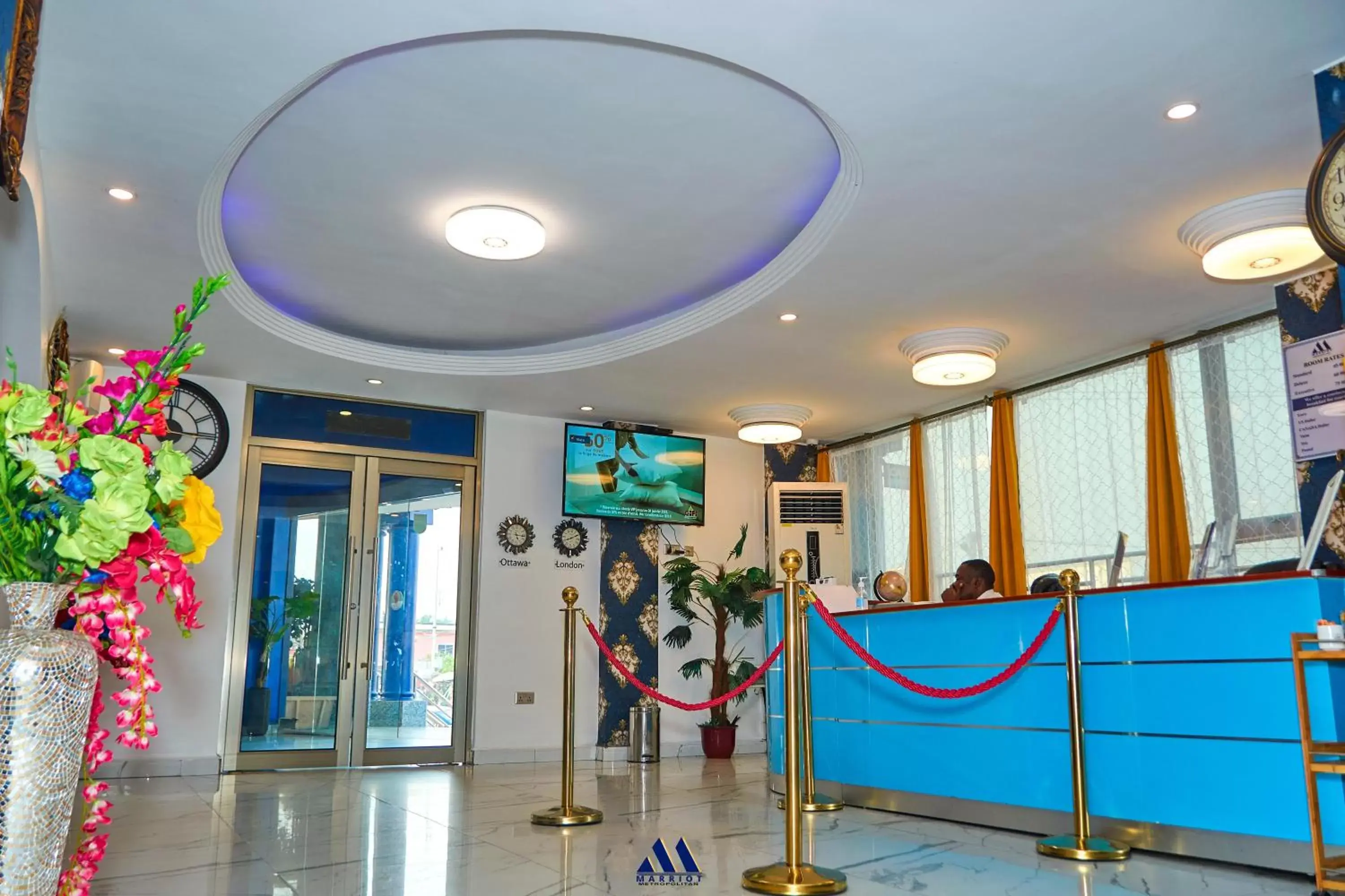 Lobby or reception in Marriot Metropolitan Hotel Lobby or reception in Marriot Metropolitan Hotel