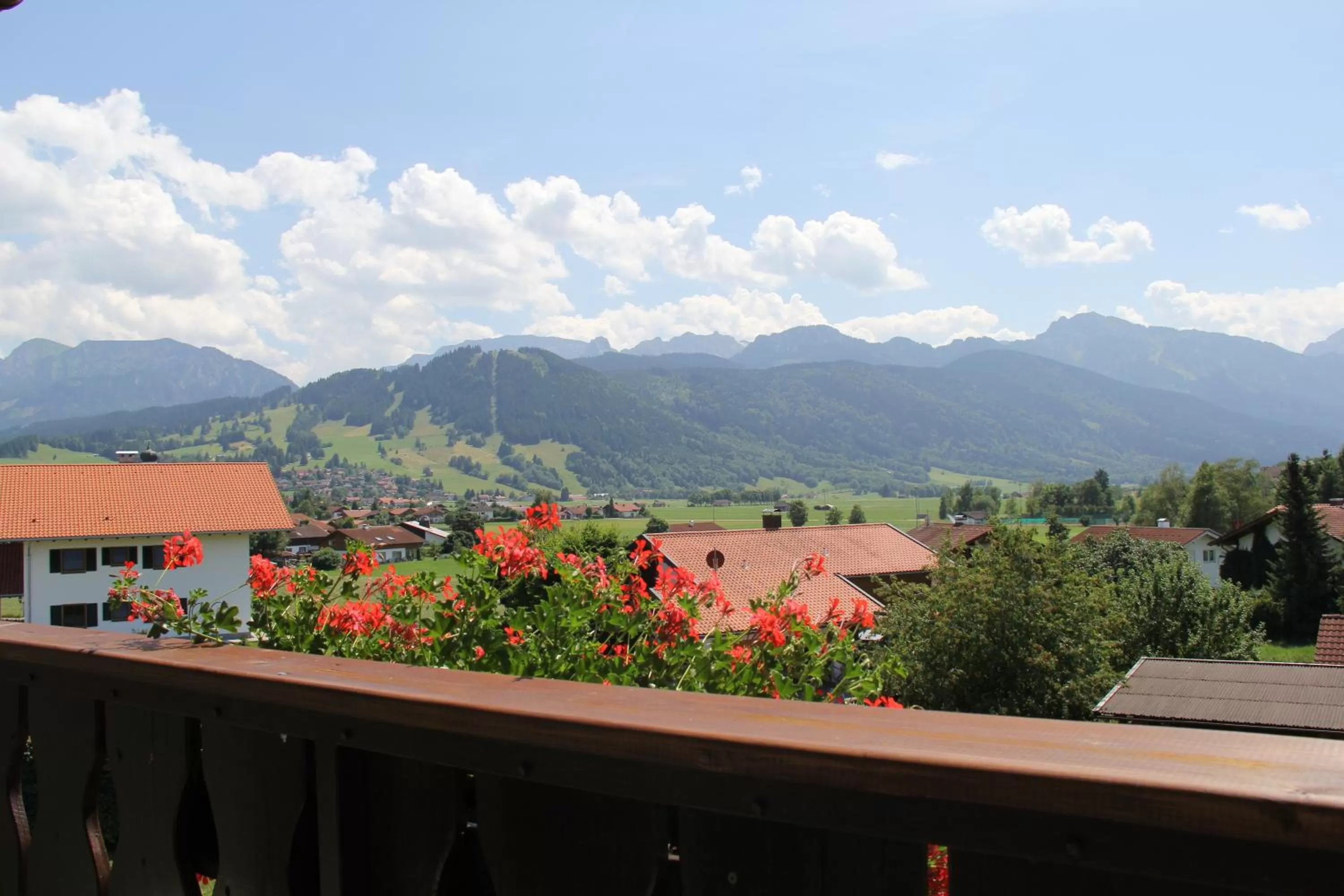 Balcony/Terrace, Mountain View in Hotel Alpenblick Berghof