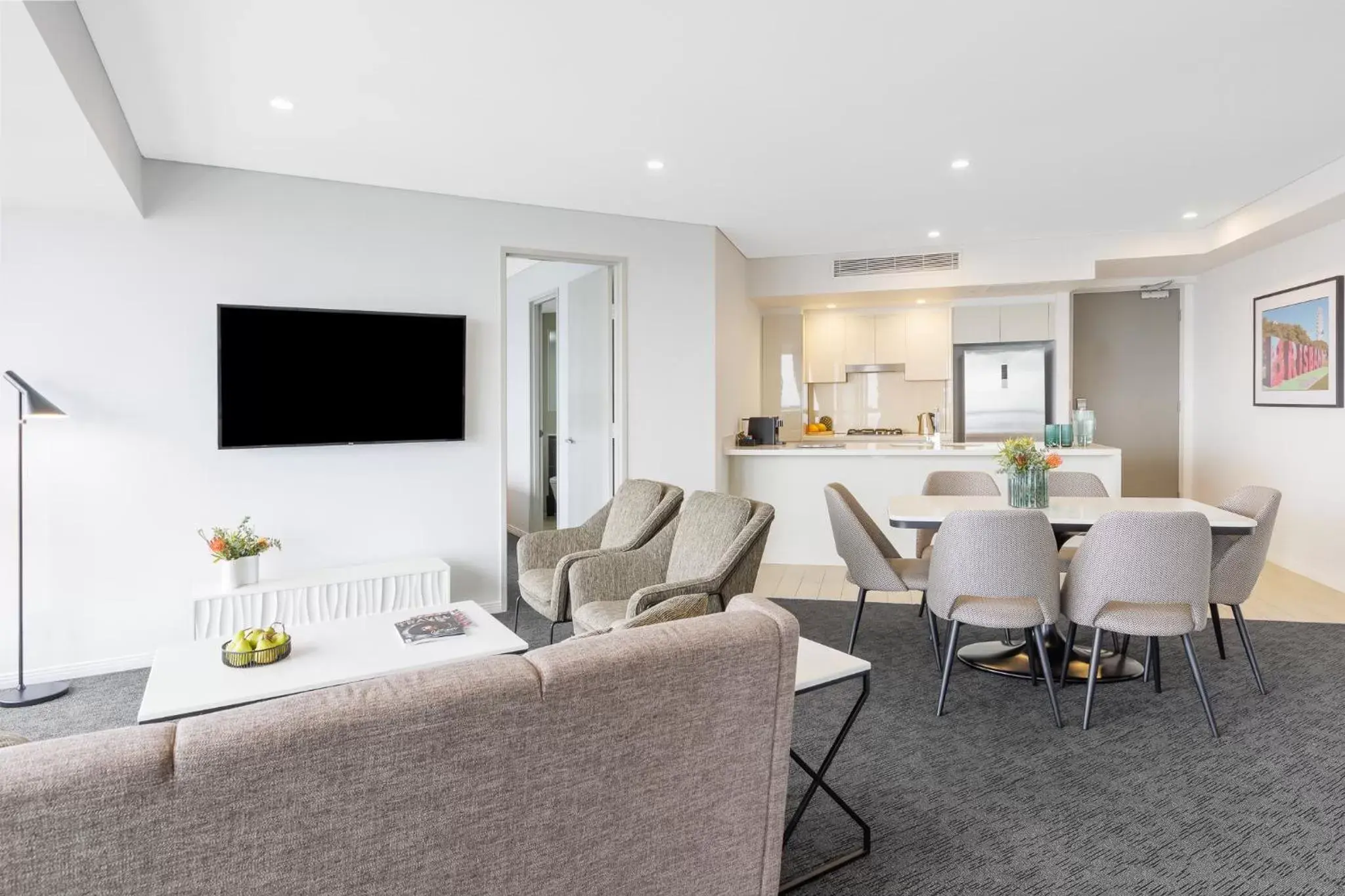 Seating Area in Meriton Suites Herschel Street, Brisbane