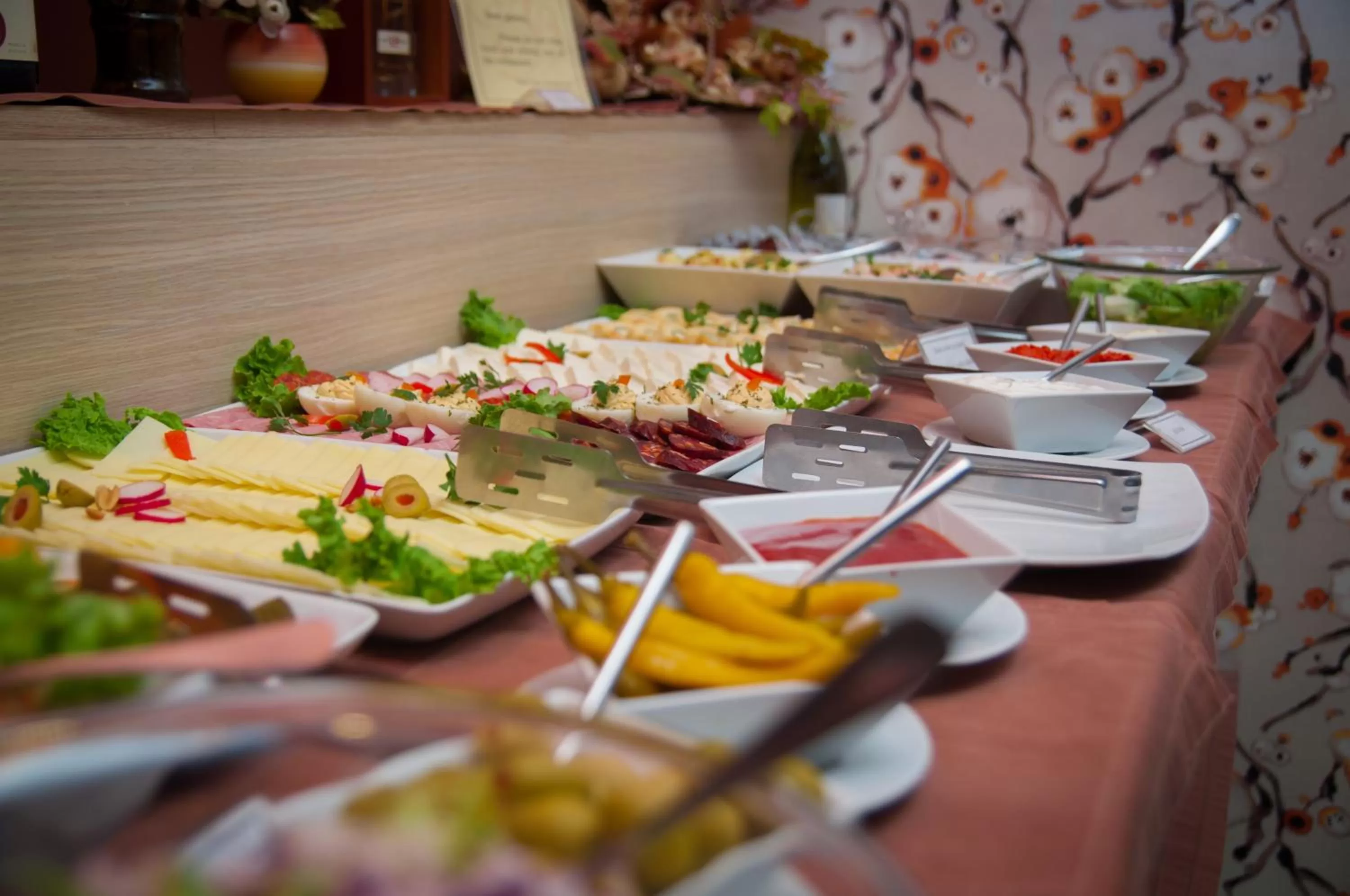 Buffet breakfast in Garni Hotel Vigor - EV station