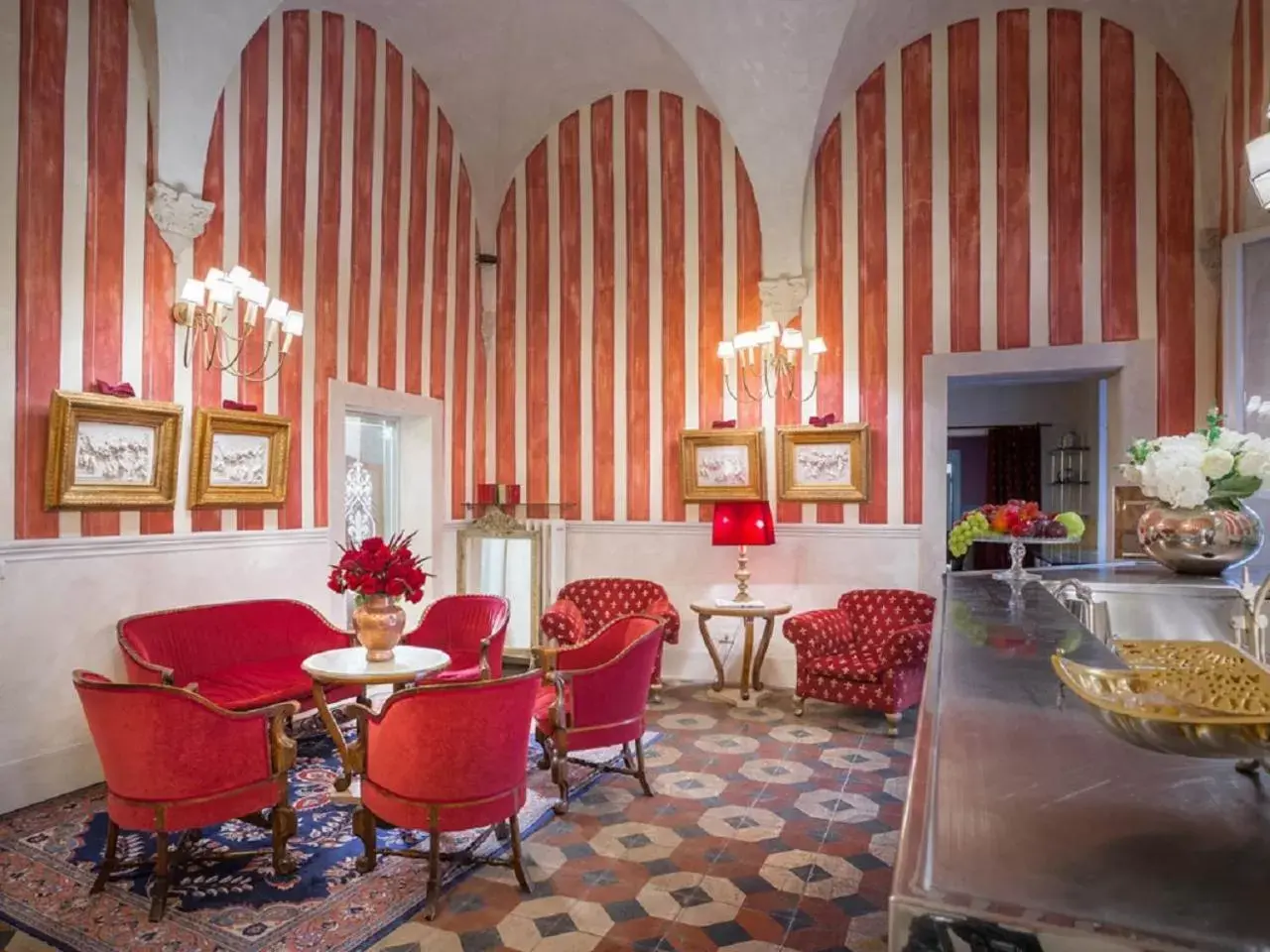 Lobby or reception in Hotel Palazzo dal Borgo