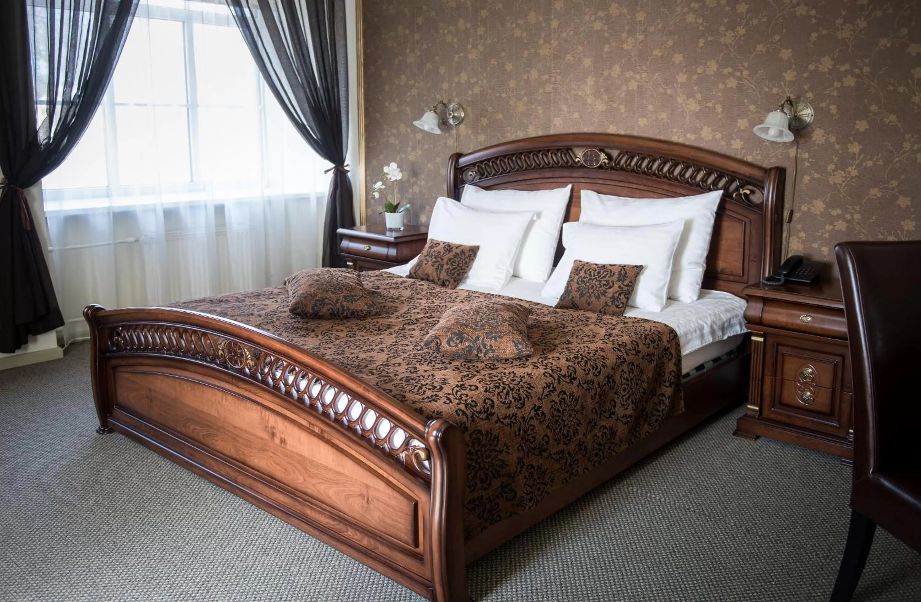 Bed in Hotel Sigulda