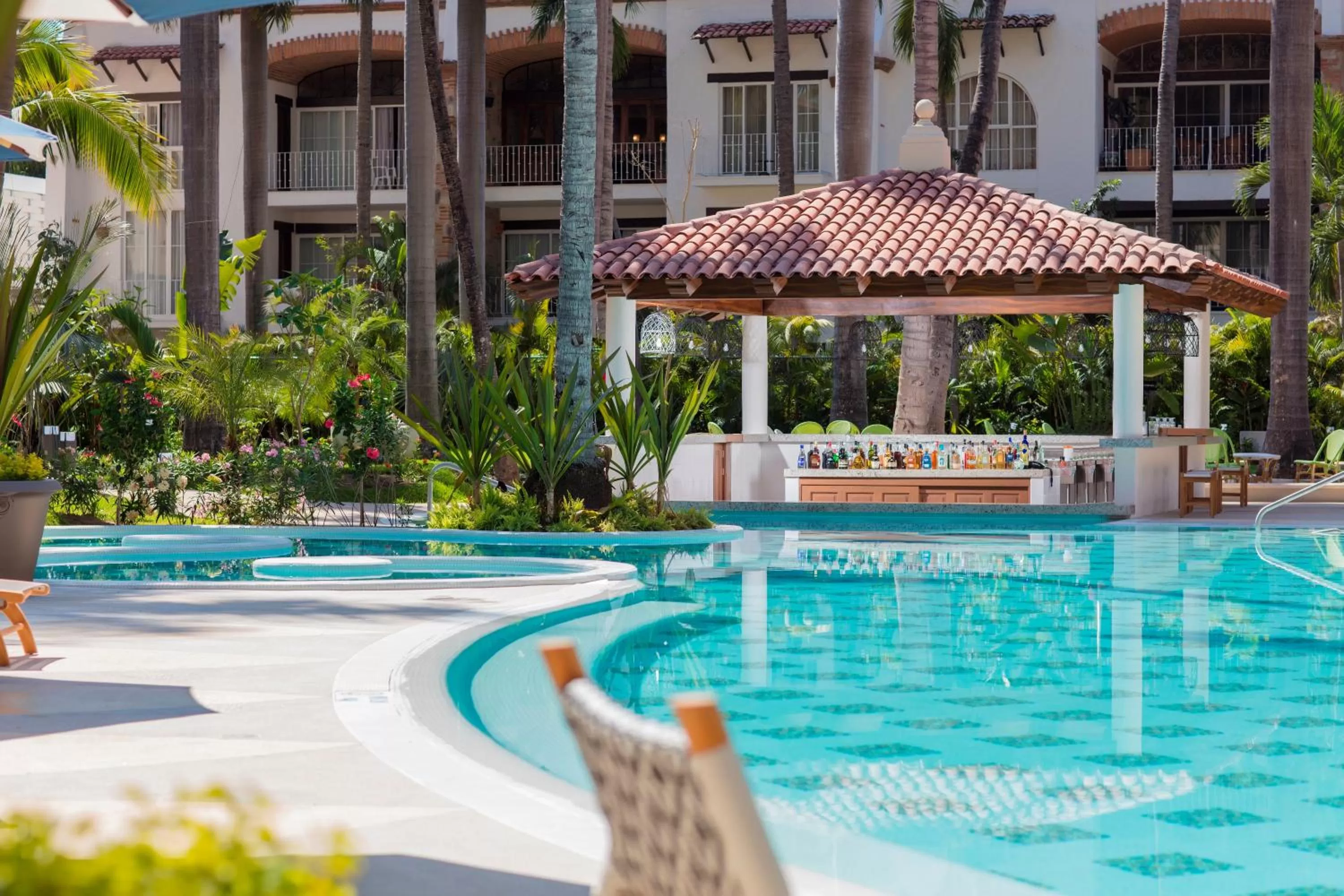 Swimming pool in The Hacienda at Krystal Grand Puerto Vallarta- All Inclusive