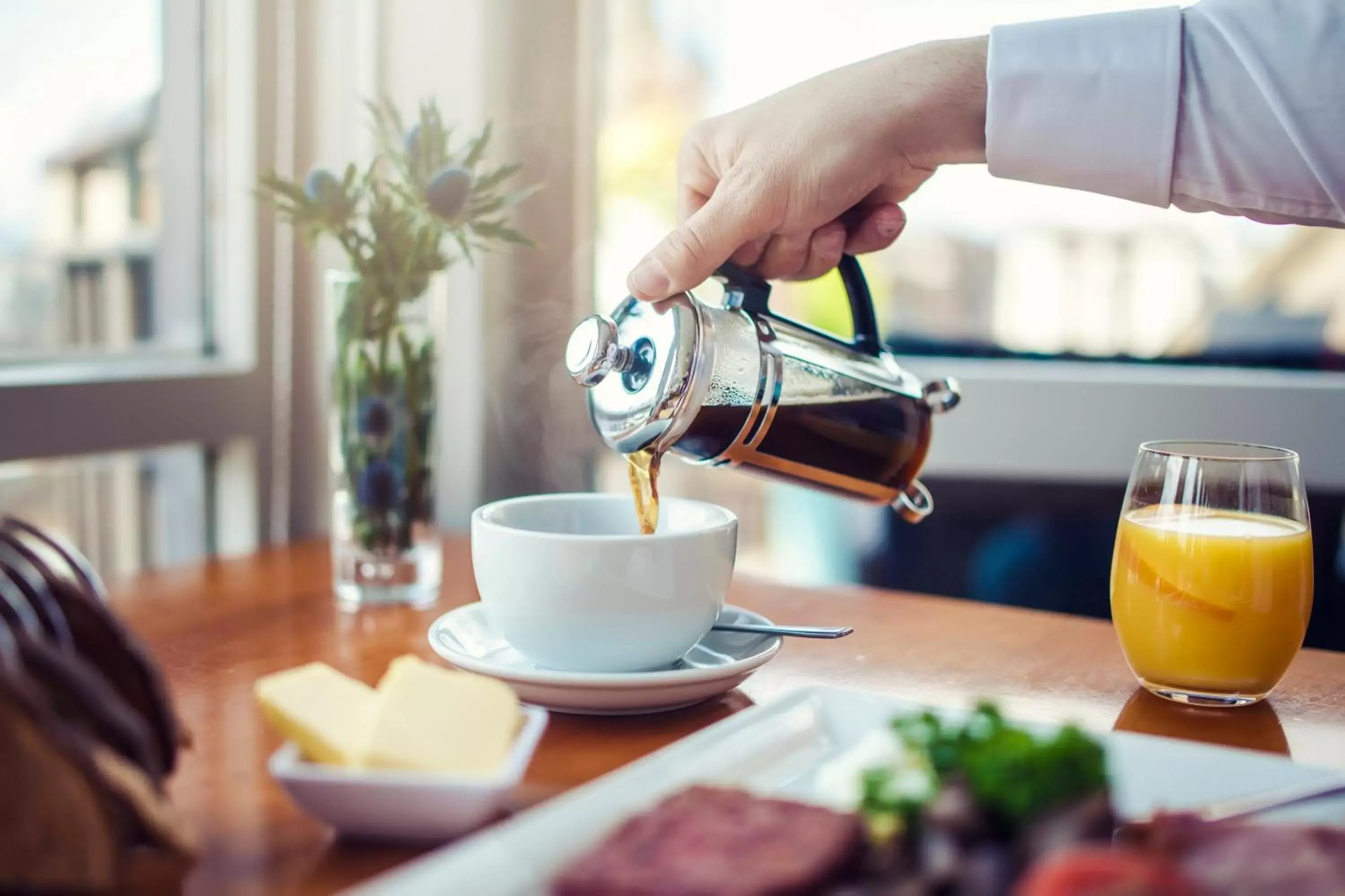 Food close-up, Coffee/Tea Facilities in Carlton George Hotel