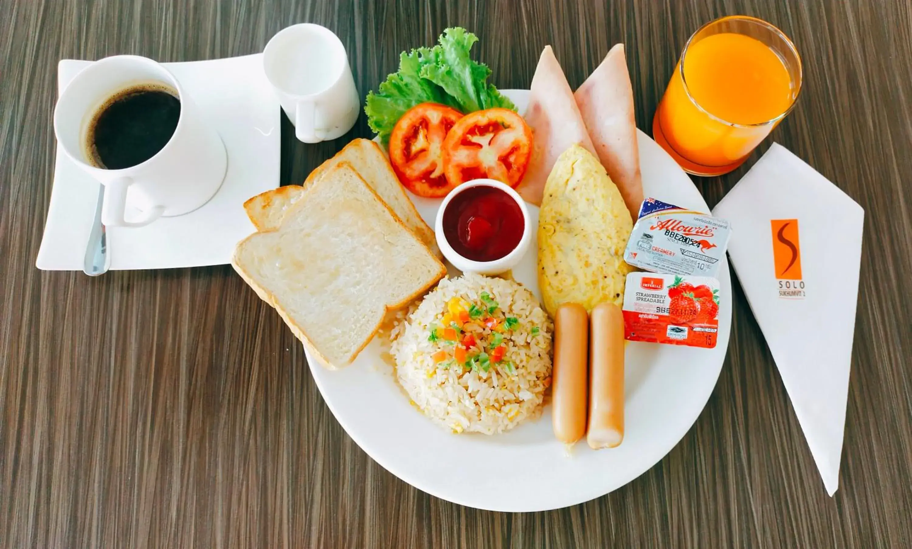 Meals, Breakfast in Hotel Solo, Sukhumvit 2, Bangkok - SHA Extra Plus