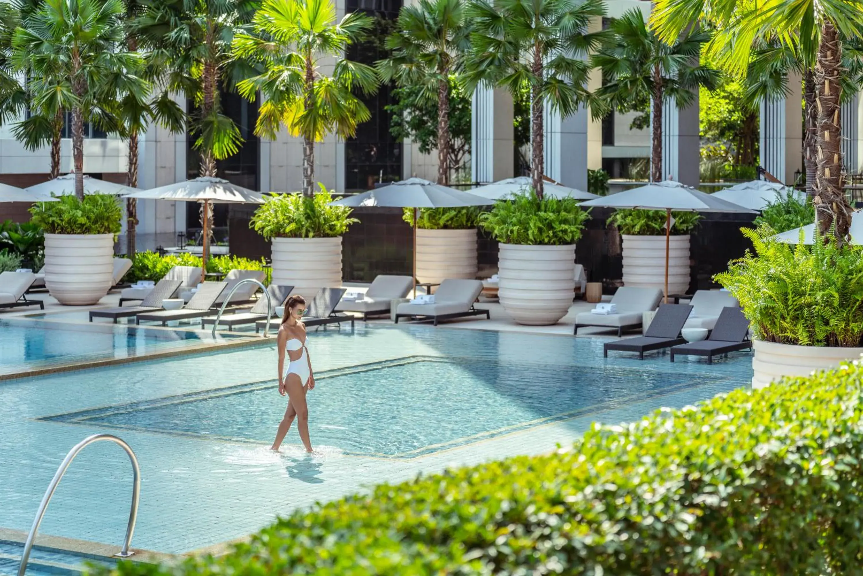Day, Swimming Pool in Four Seasons Hotel Bangkok at Chao Phraya River