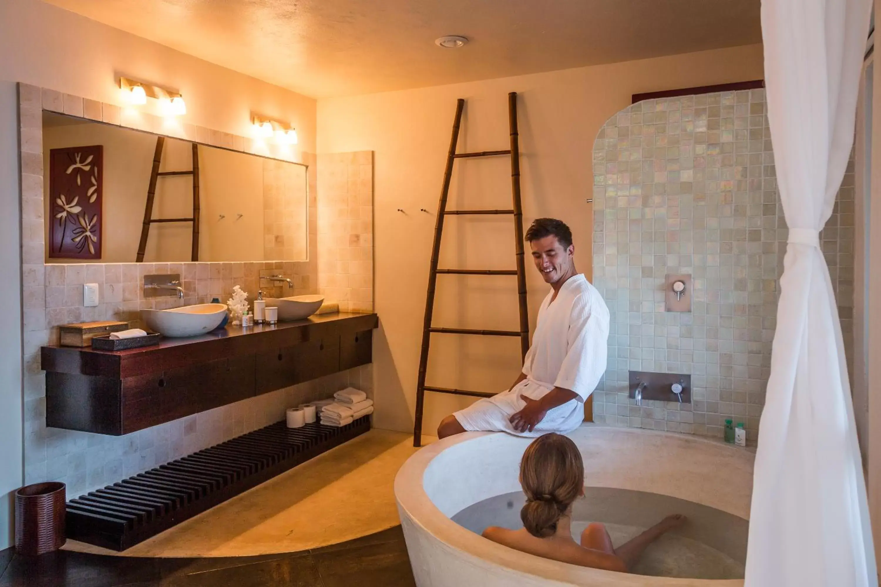 Bathroom in Mezzanine a Colibri Boutique Hotel-Adults Only