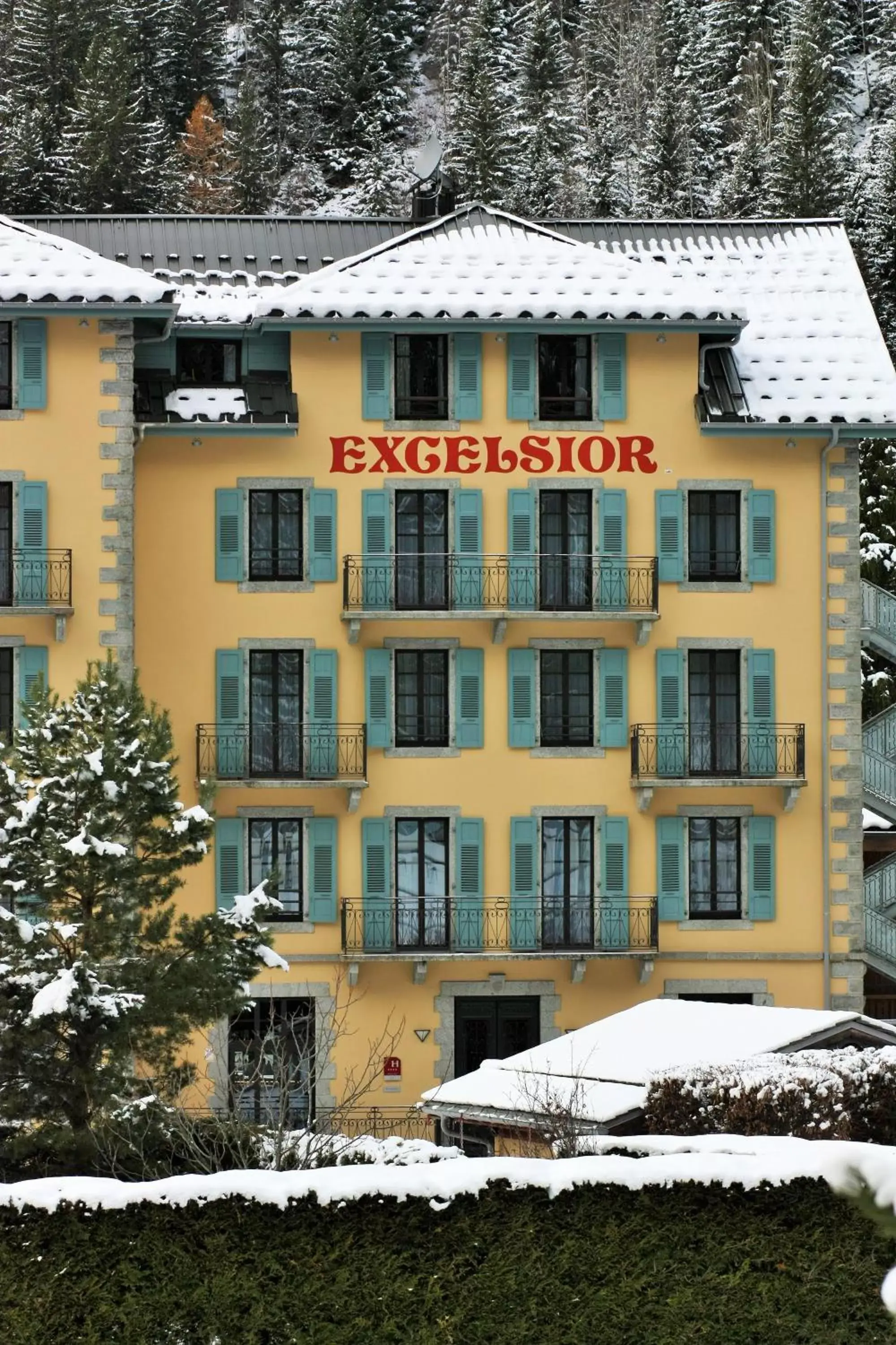 Property building, Winter in Excelsior Chamonix Hôtel & Spa