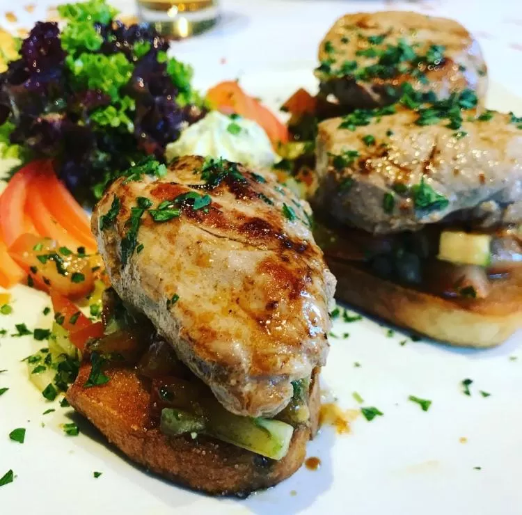 Food close-up in Hotel & Restaurant Zum Karpfen