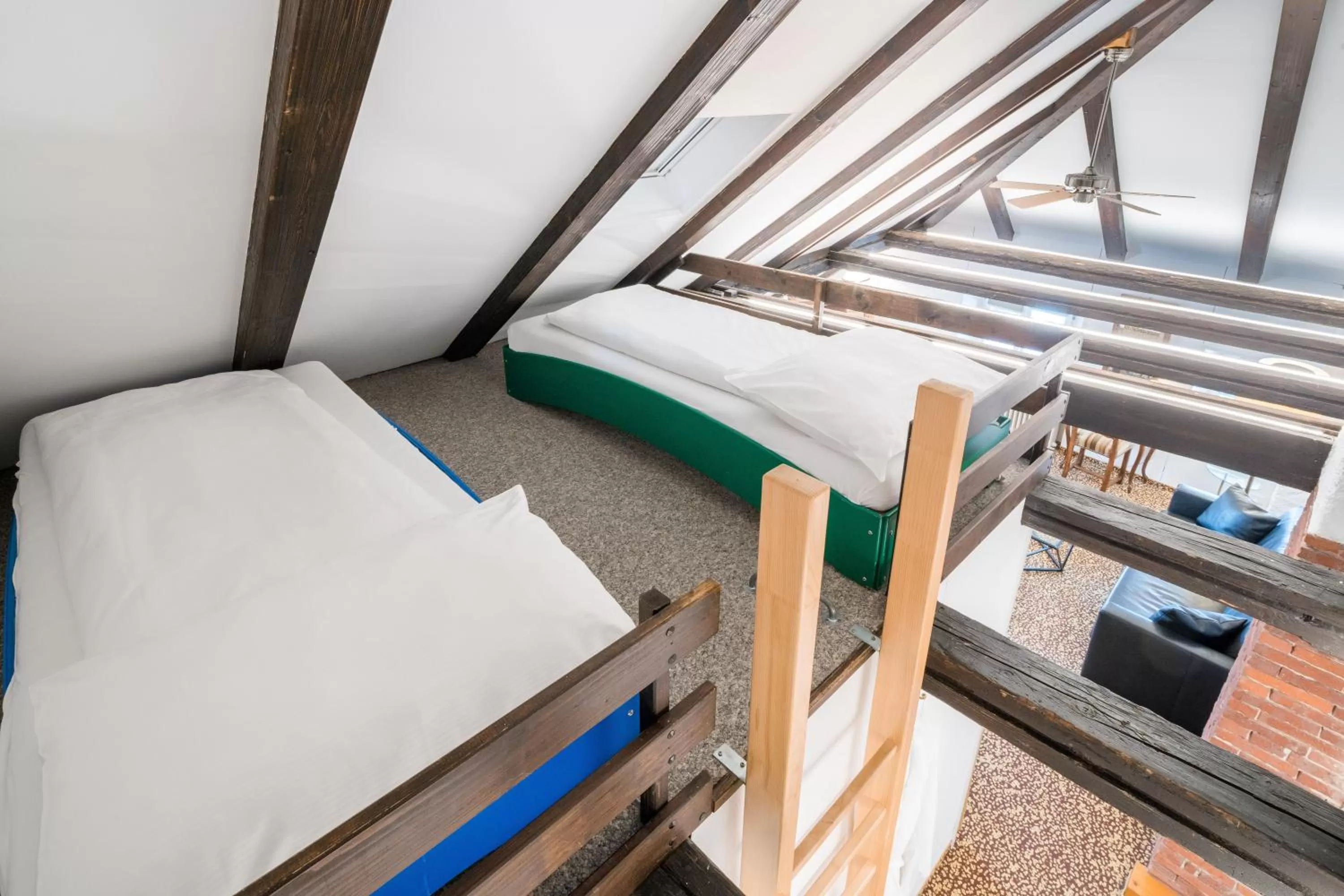 bunk bed, Bed in Hotel Murtenhof & Krone