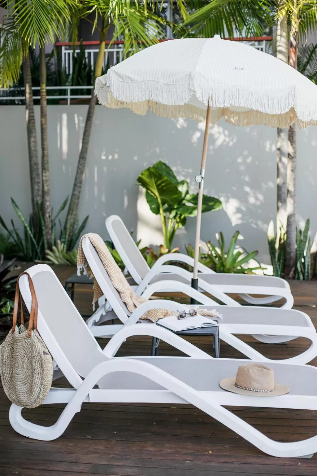 sunbed in Noosa Heads Motel