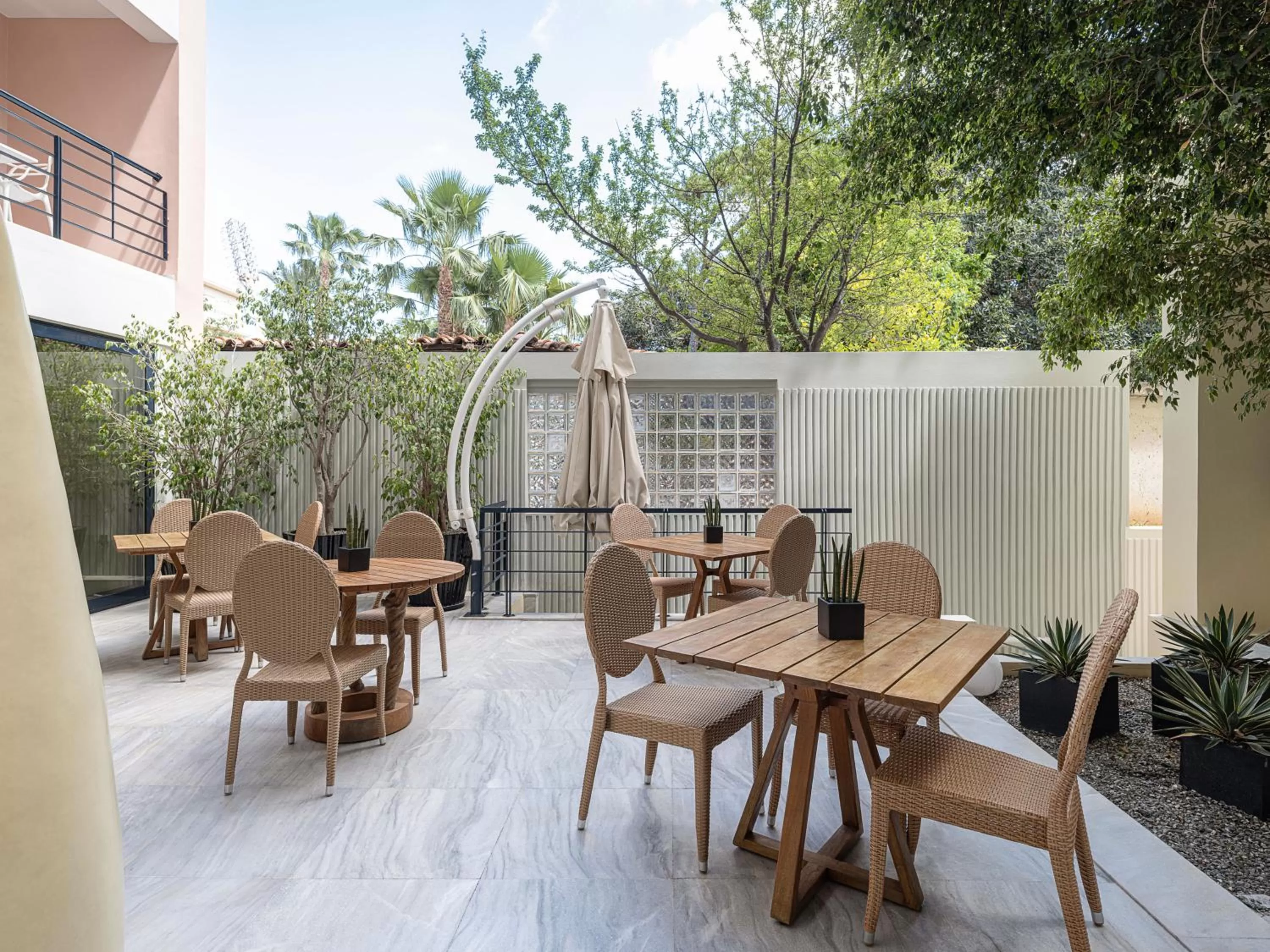 Patio in Avra City Boutique Hotel