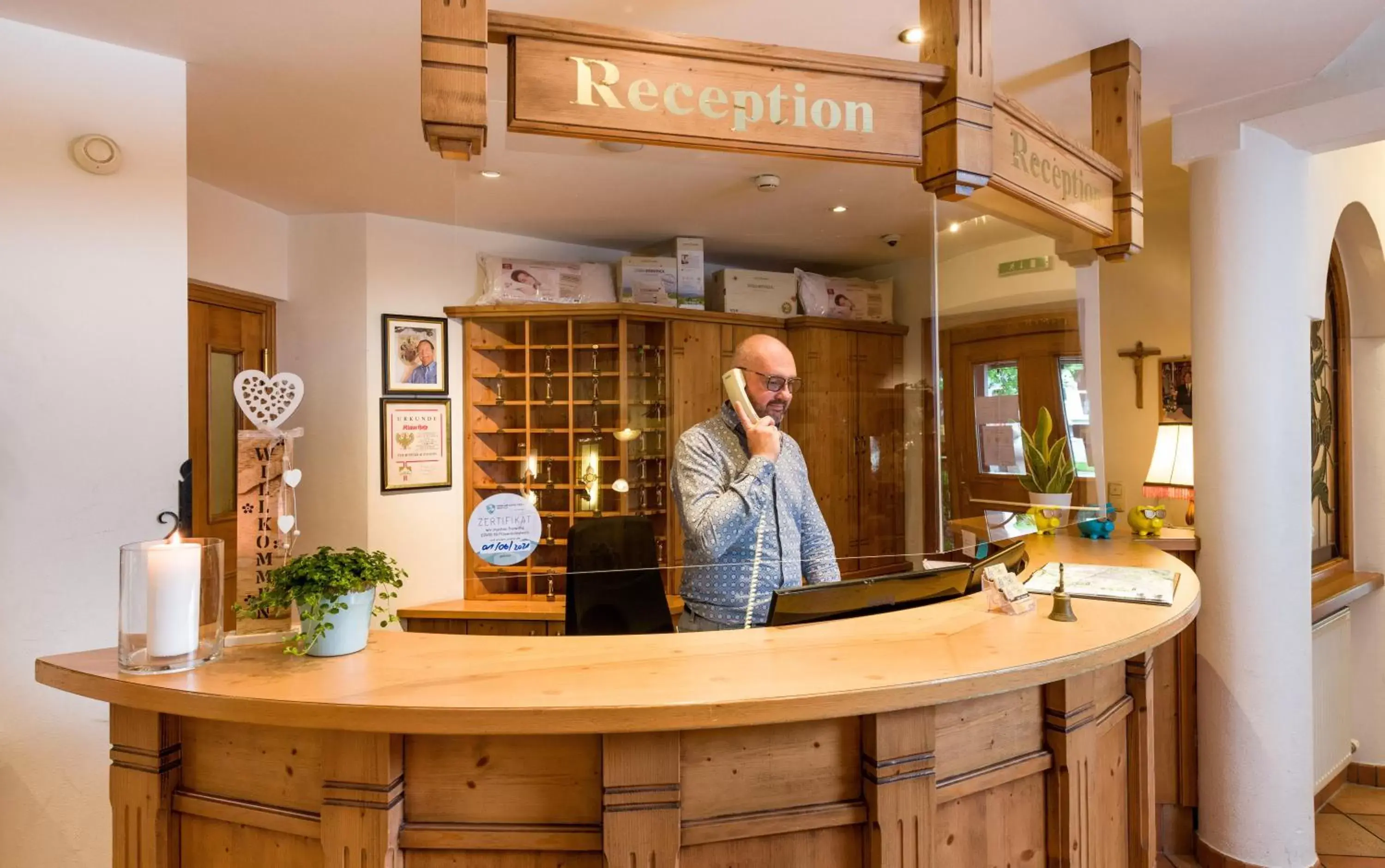 Lobby or reception in Hotel Moserhof