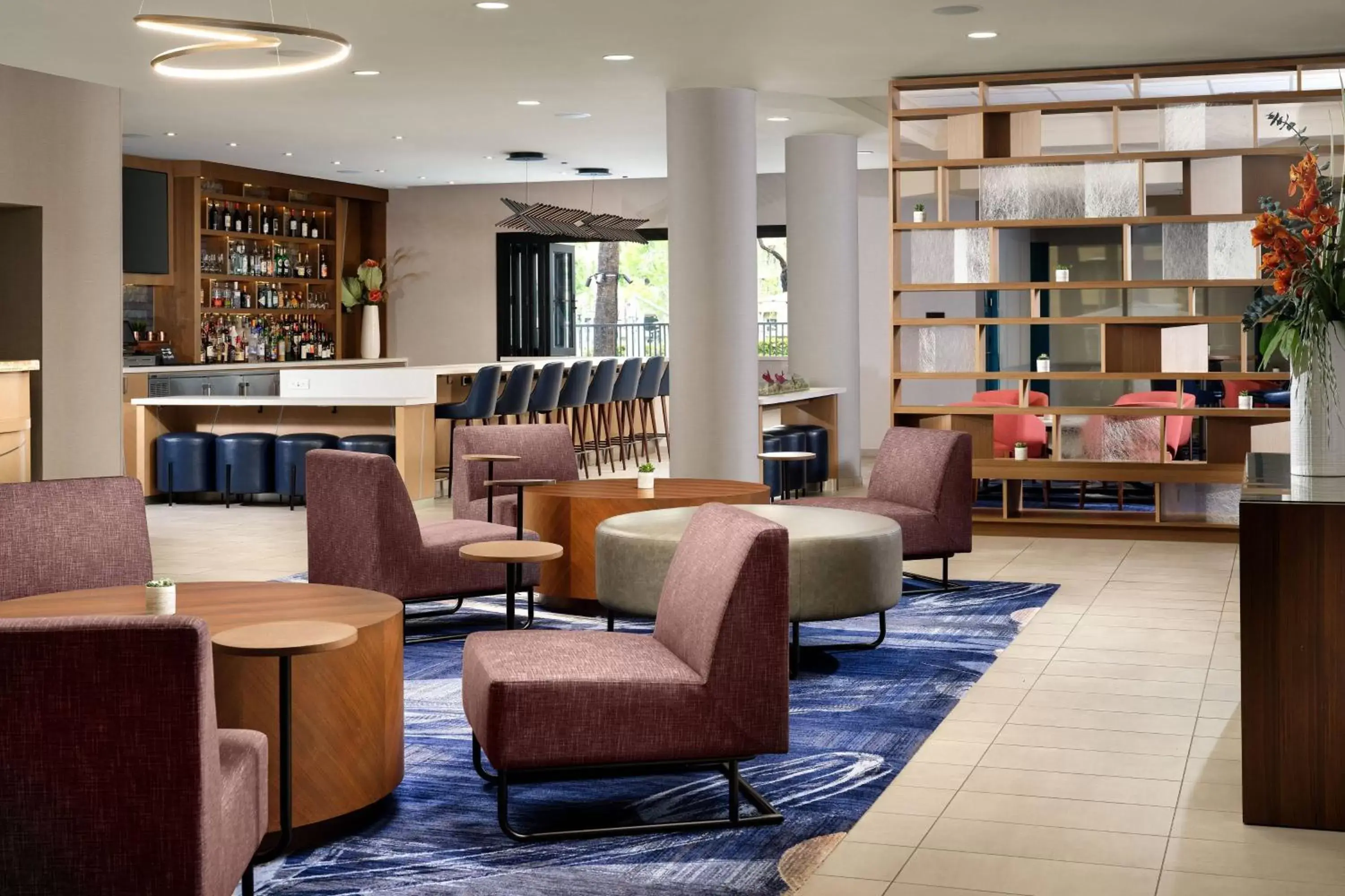 Lobby or reception, Lounge/Bar in Costa Mesa Marriott
