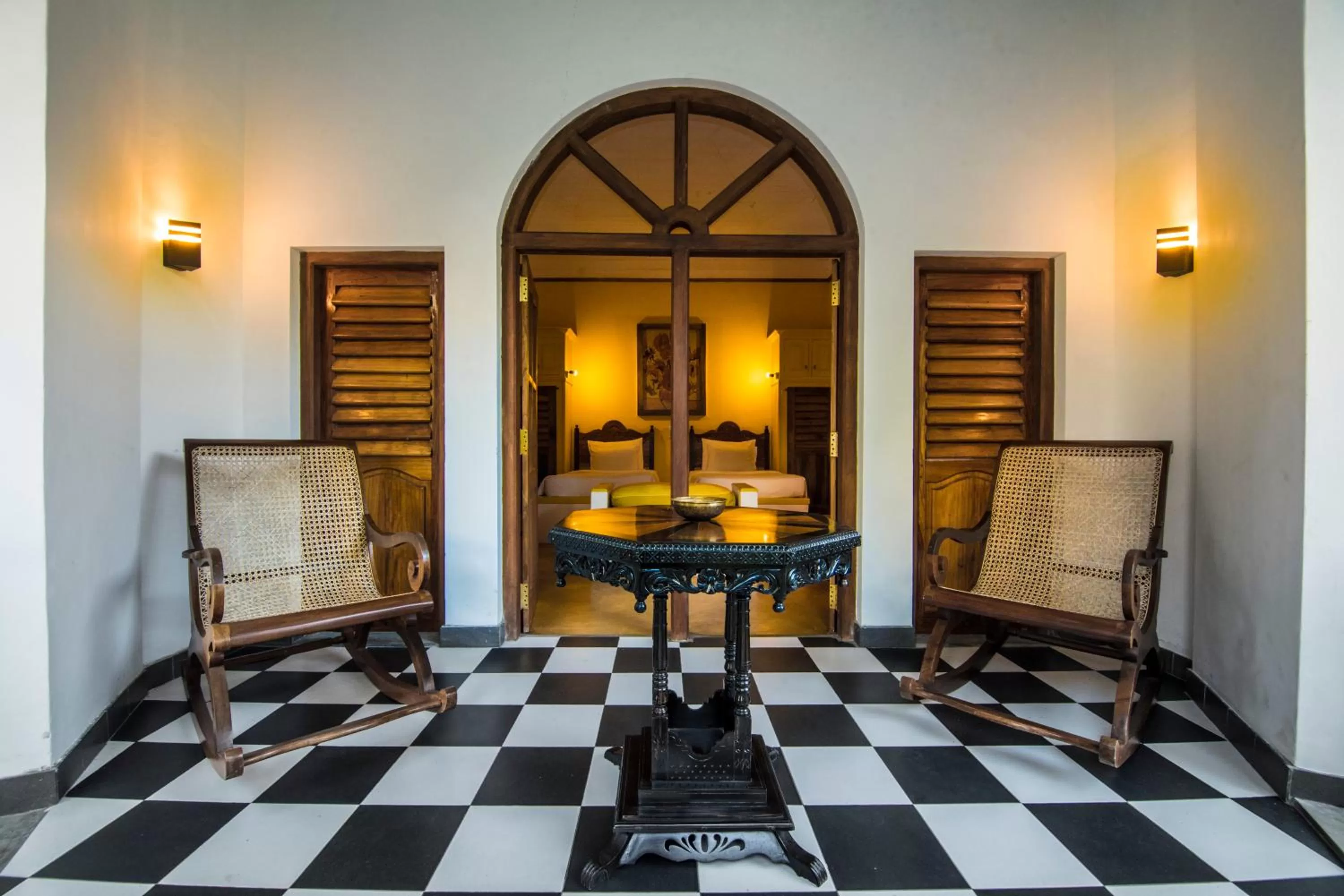 Seating area in Ella Planters Bungalow