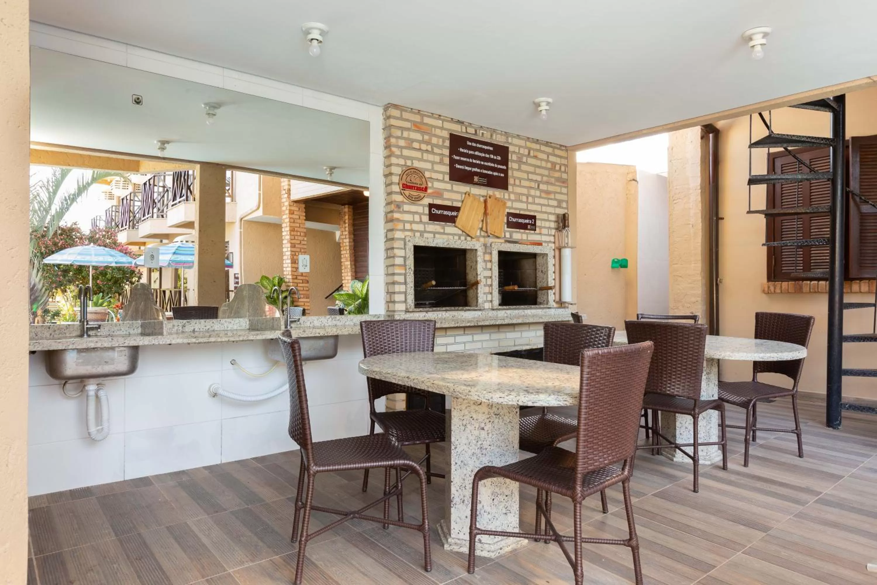 BBQ facilities in Pousada Recanto do Aconchego