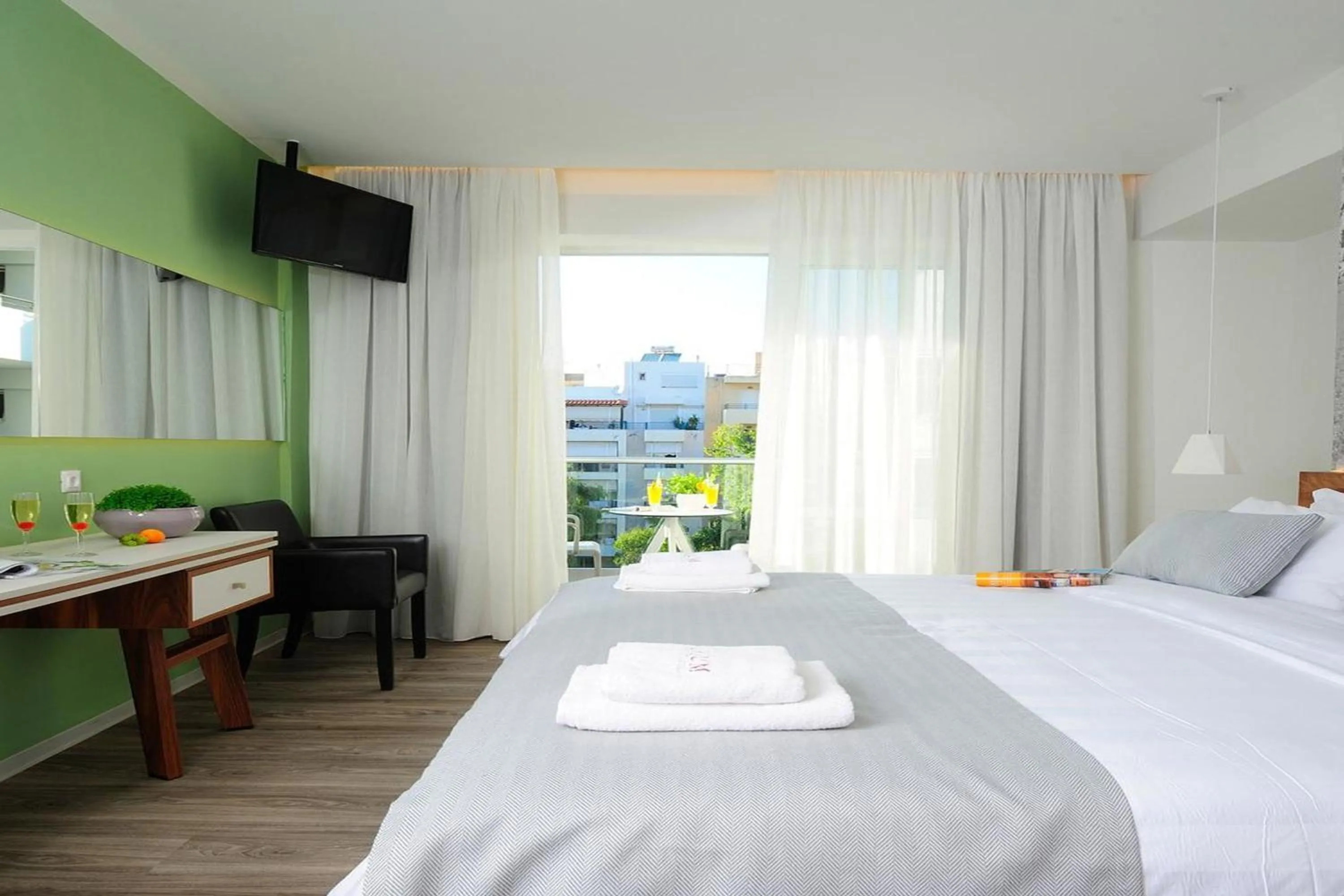 View (from property/room), Bed in Atrium Ambiance Hotel