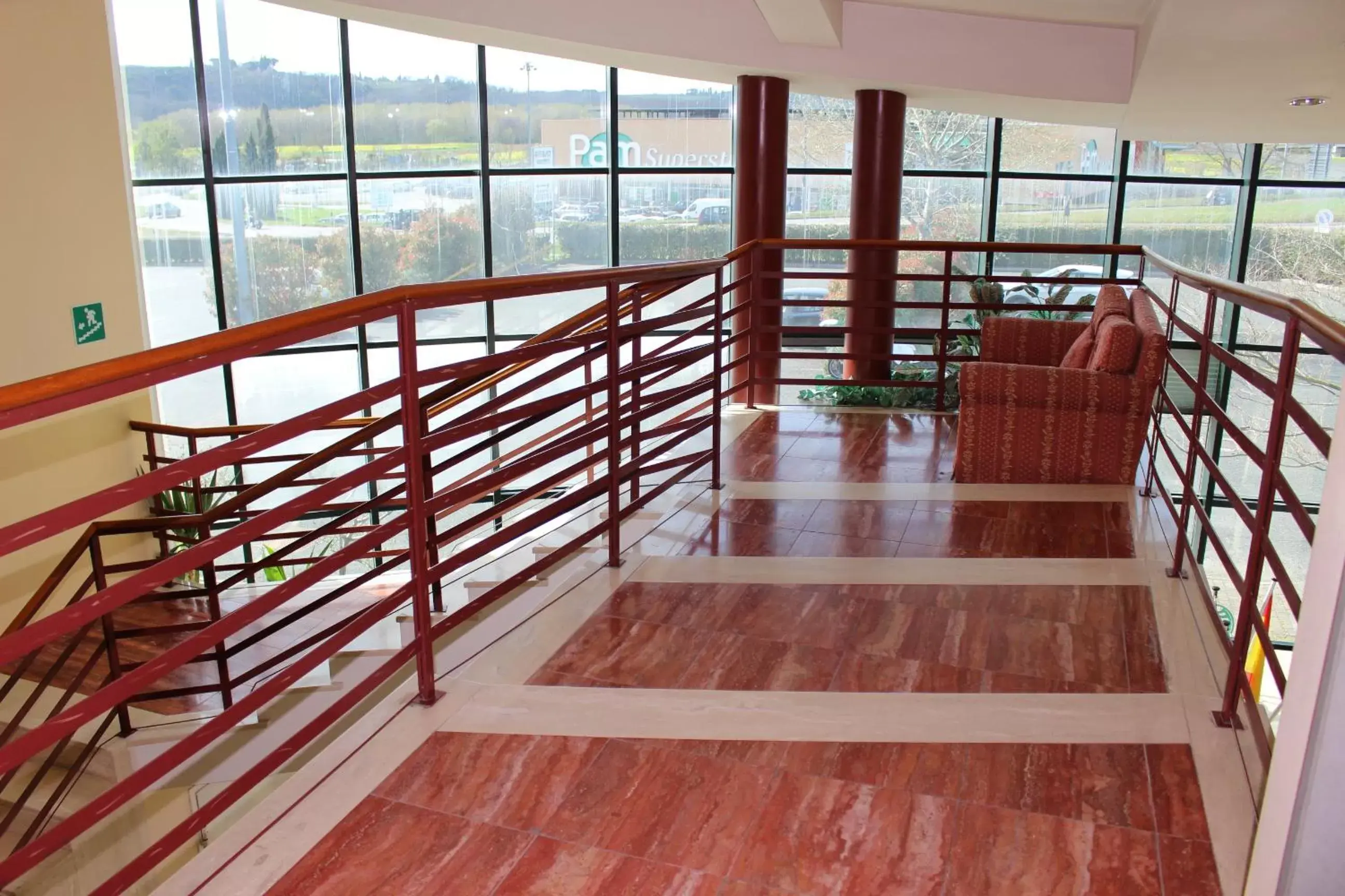 Lobby or reception, Balcony/Terrace in Hotel Semifonte