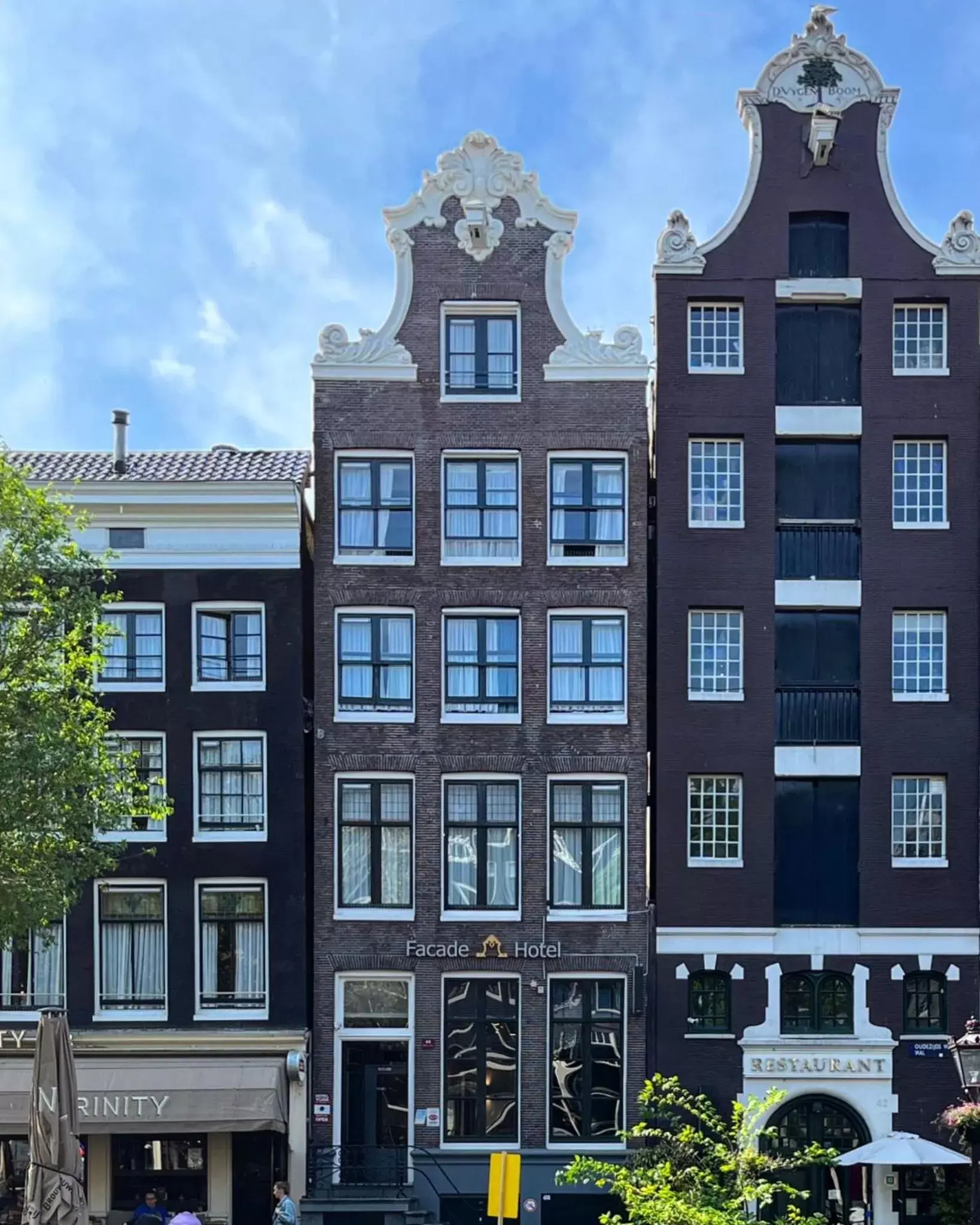 Property Building in Facade Hotel Amsterdam