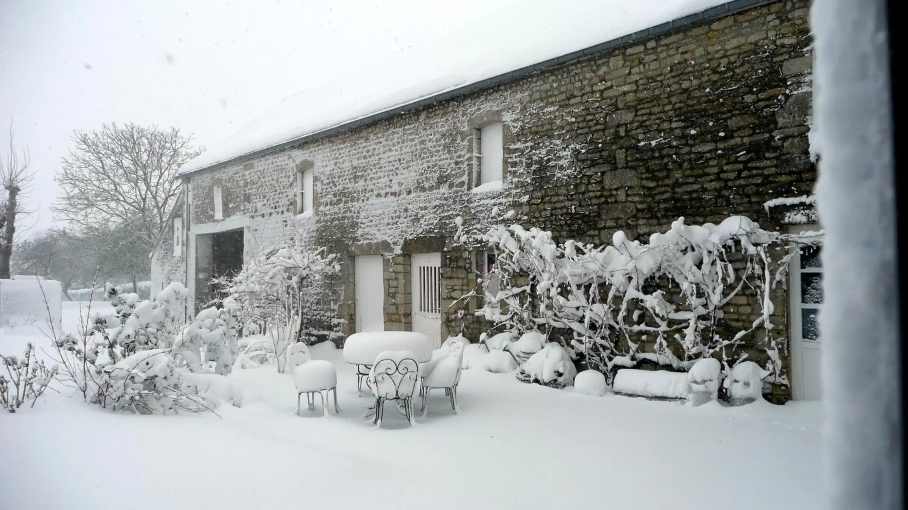 Balcony/Terrace, Winter in Domaine De La Cour Vautier