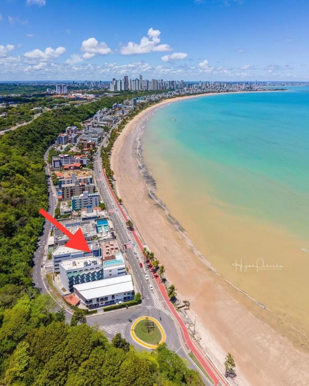 Bird's eye view in BLUE SUNSET
